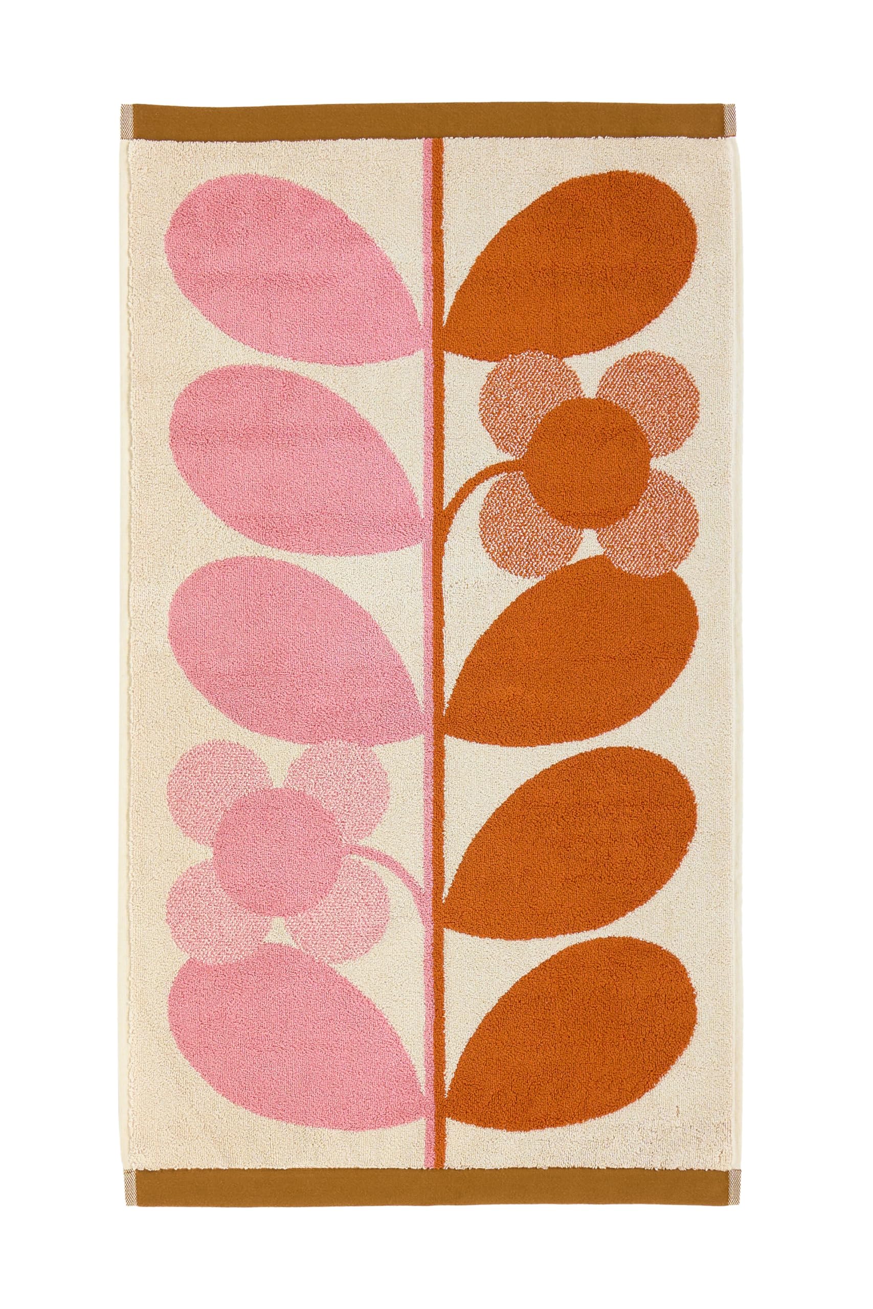 Orla Kiely Blush Bathroom Towel Stem Bloom Duo - Hand Towel, 50X90cm