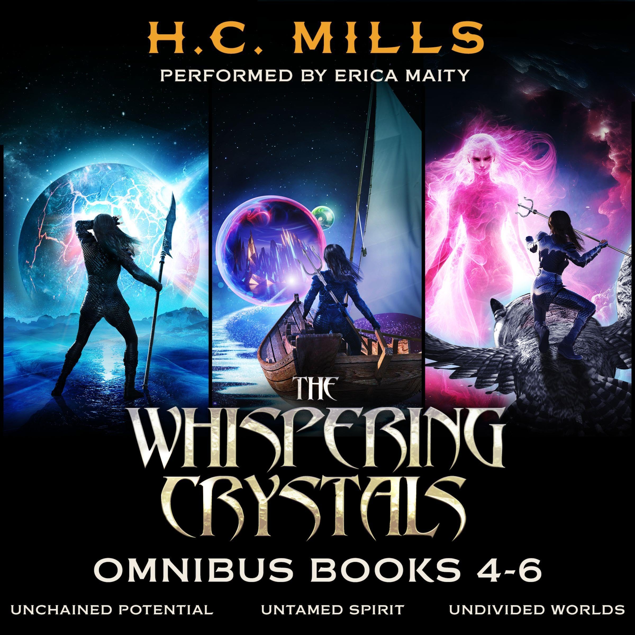 Cover art for The Whispering Crystals Omnibus: Books 4-6 of a LitRPG Adventure