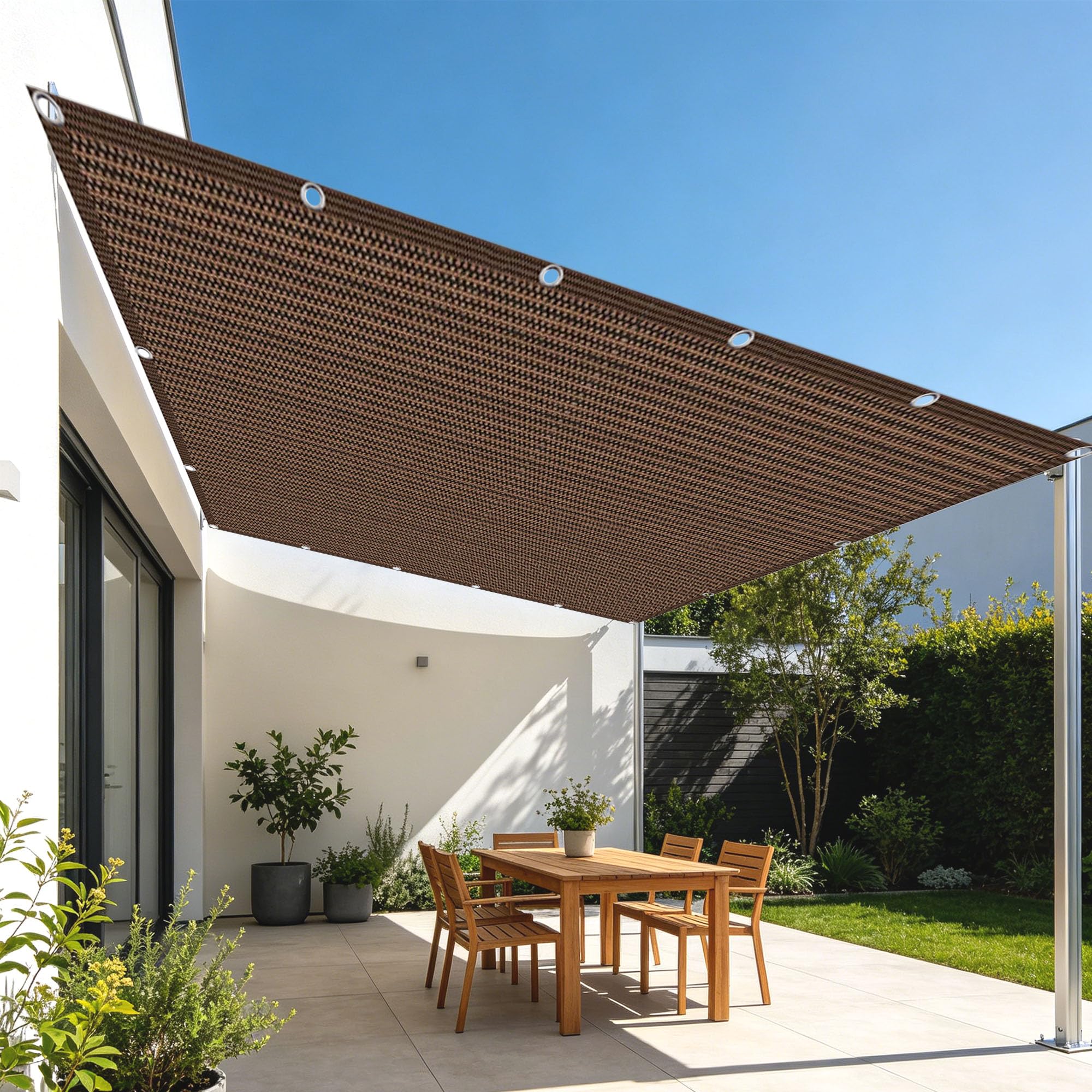 Voile ombrage filet anti chaleur perméable contre la canicule