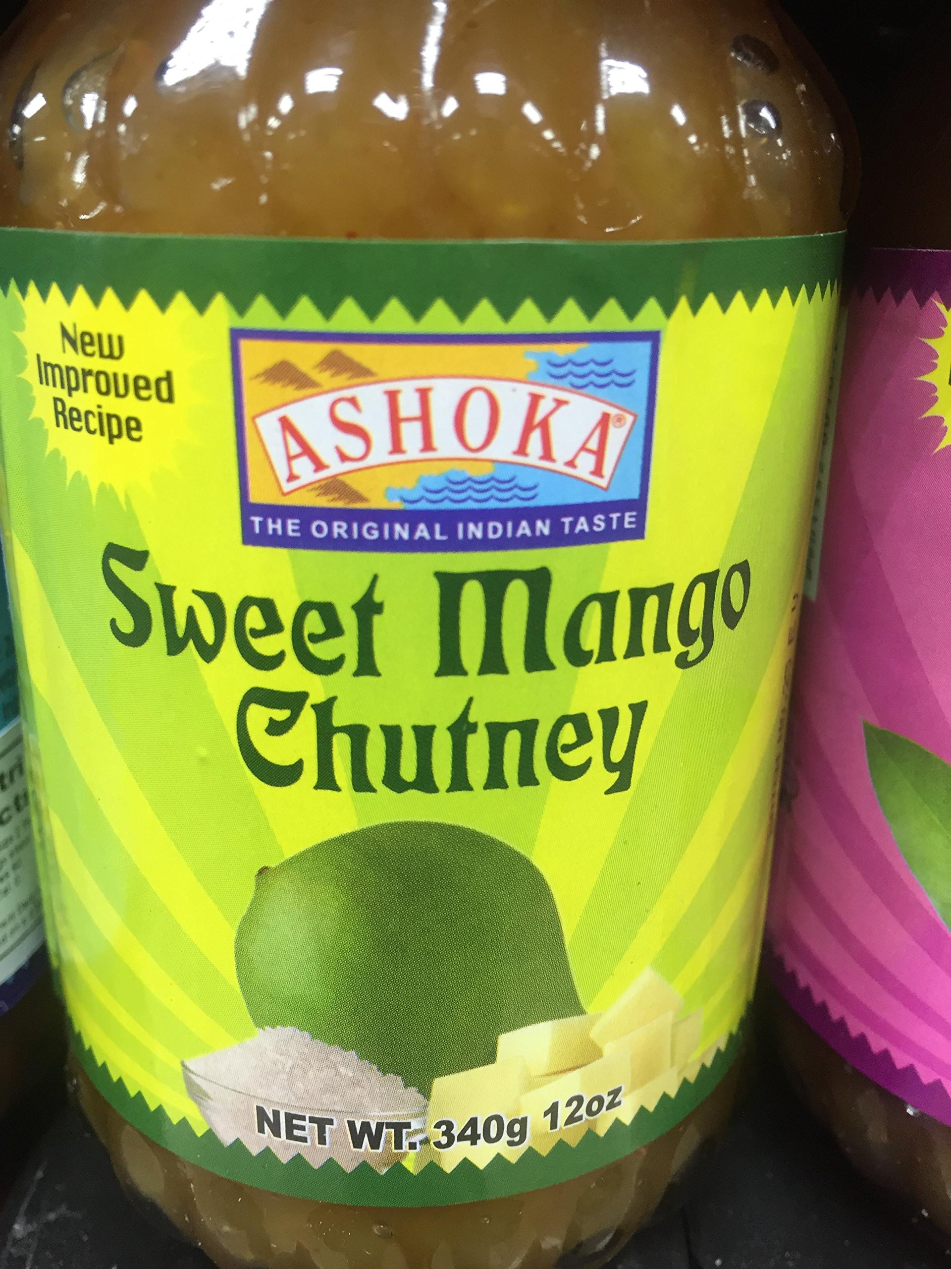 Mango Chutney Original 340 g Salsa Agridulce para Curry, Carnes, Pescados
