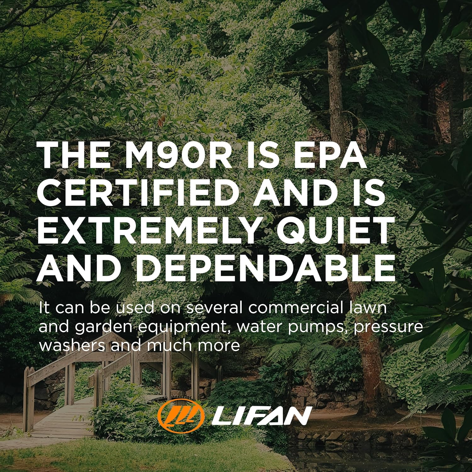 Lifan M90R Engine is EPA Certified, Quiet, and Dependable for Commercial Use