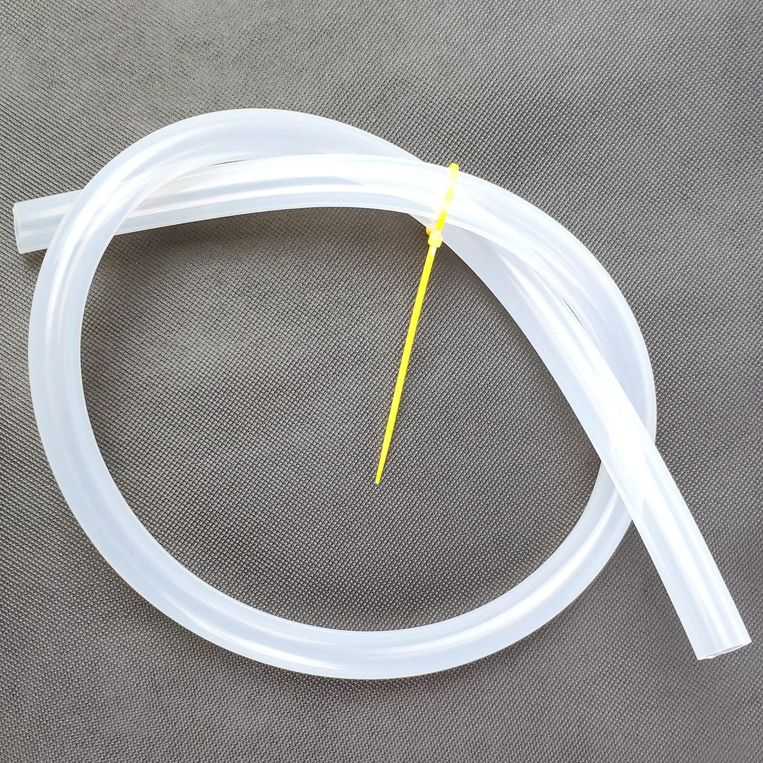 1/2" ID x 3/4" OD- 3 FT Clear Silicone Tubing High Temp Hose Tube Food Grade with 4 pcs Hose Clamps Multipurpose Tube for Beer Line, Kegerator, Wine Making, Aquaponics, Air Hose, HVAC,Liquid