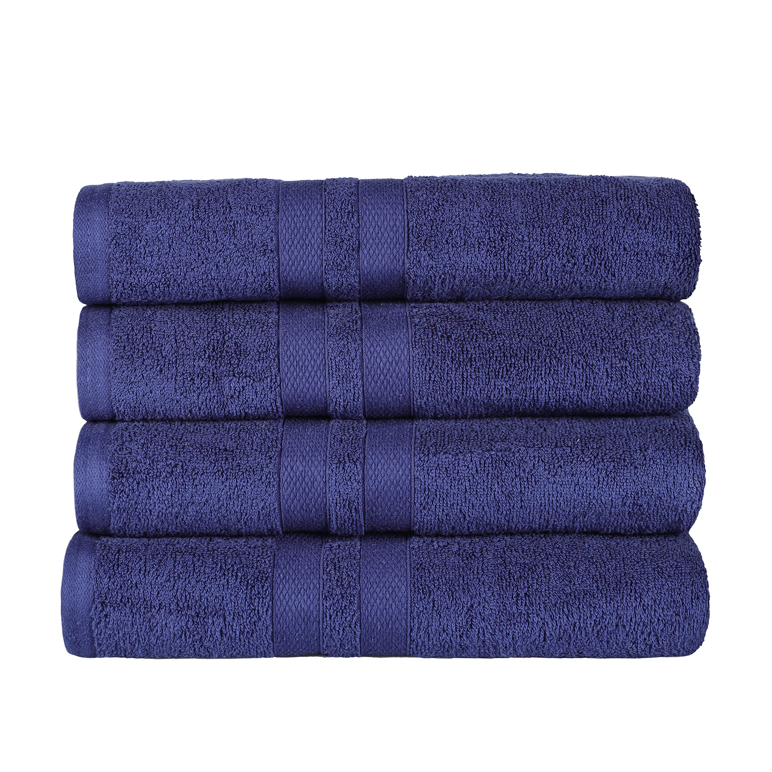 Superior Ultra-Soft 4-Piece Cotton Bath Towel Set, Home Essentials Includes 4 Bath Towels, Absorbent Towels for Daily Use, Guest/Master Bathroom Decor
