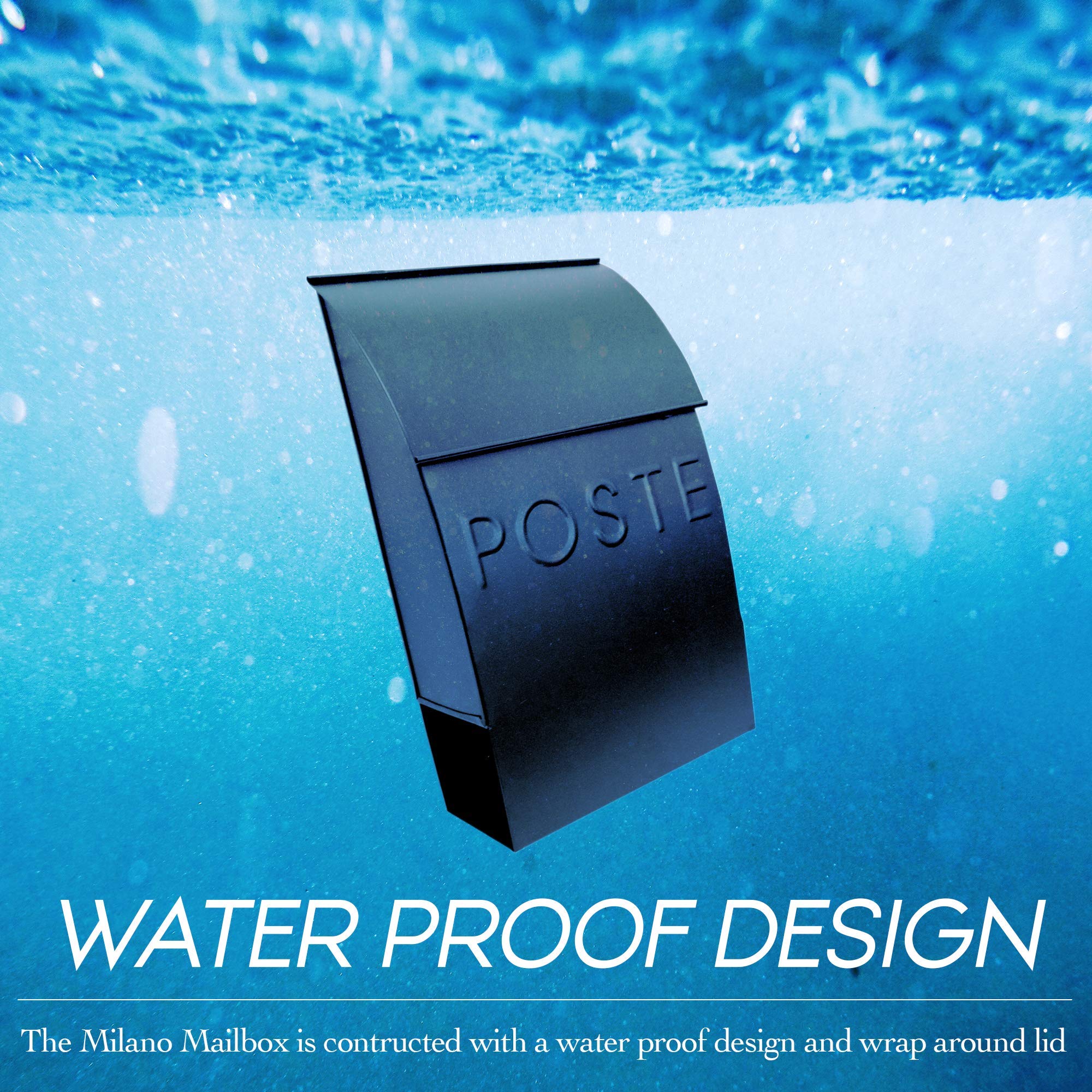 Waterproof Mailboxes Snapklik.com : NACH French Mailboxes For Outside Wall Mount, 15 X 9.5 X ...