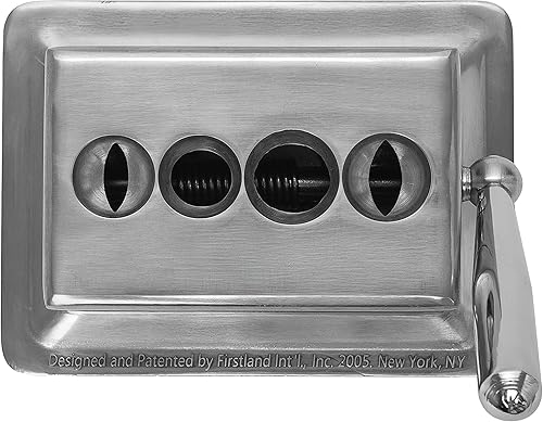 Miniatura 6 de Cortador de cigarros de mesa cuádruple, acabado cepillado, calibre 52 y 60, cortadores rectos de calibre 52 y 58, modelo 9305