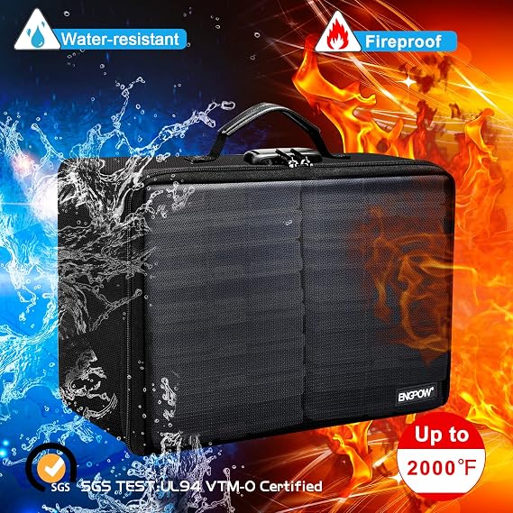 ENGPOW Fireproof Photo Storage Box+ Fireproof CD Case