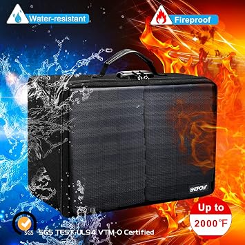 ENGPOW Fireproof Photo Storage Box+ Fireproof CD Case