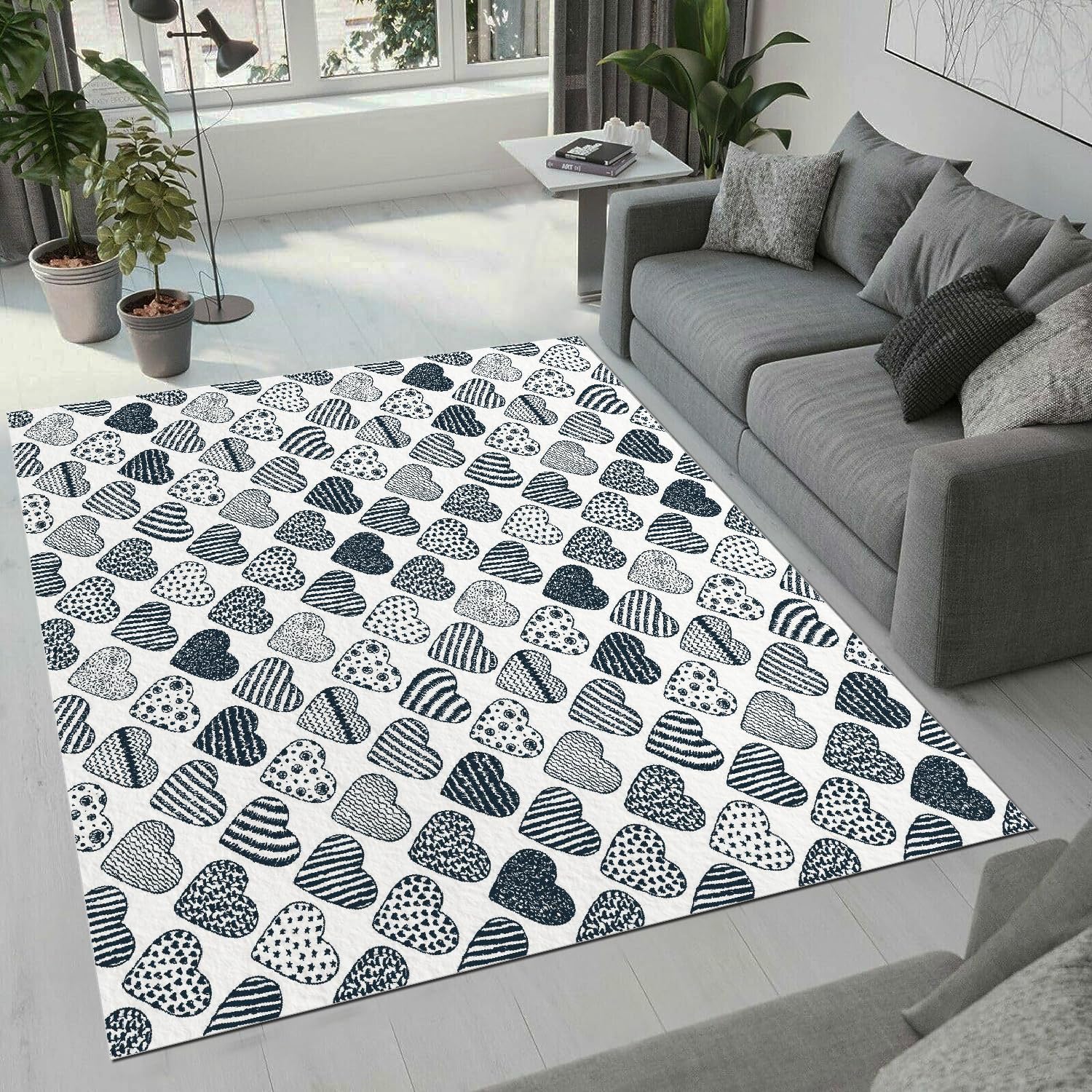 Tapis lavable Amour antidérapant pour simplifier l'entretien maison