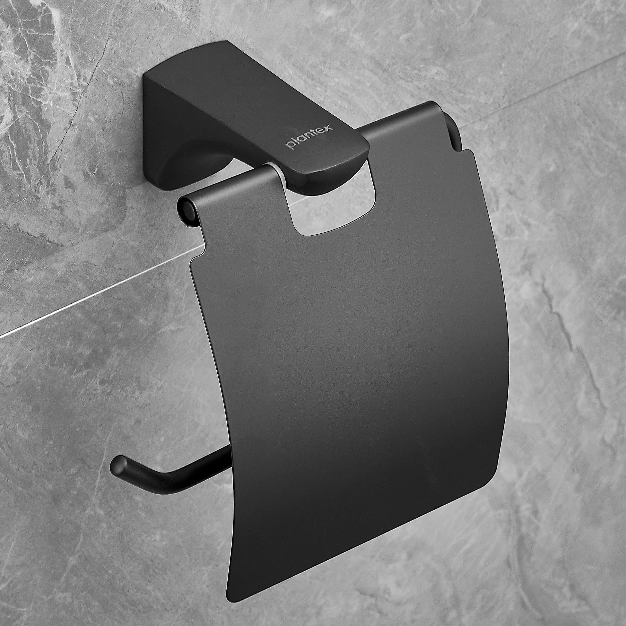 Plantex Space Aluminium Toilet Paper Holder/Tissue Paper Roll Holder in Bathroom/Lavatory/Bathroom Accessories (Black) (B0BWND7XT2) Amazon Price History, Amazon Price Tracker