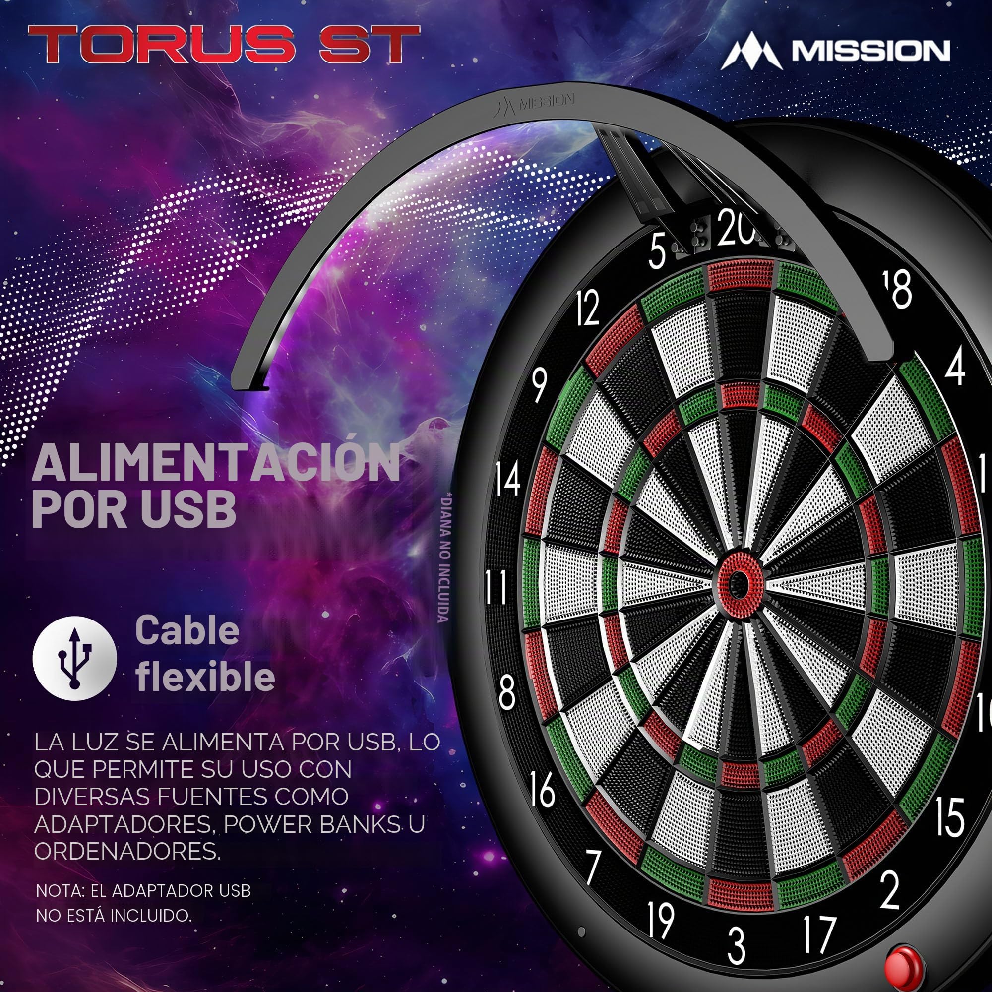 Mission Torus ST Iluminación para Dianas Electrónicas