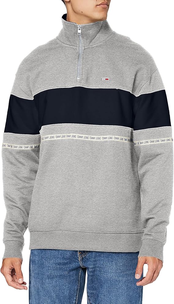 tommy jeans half zip jacket