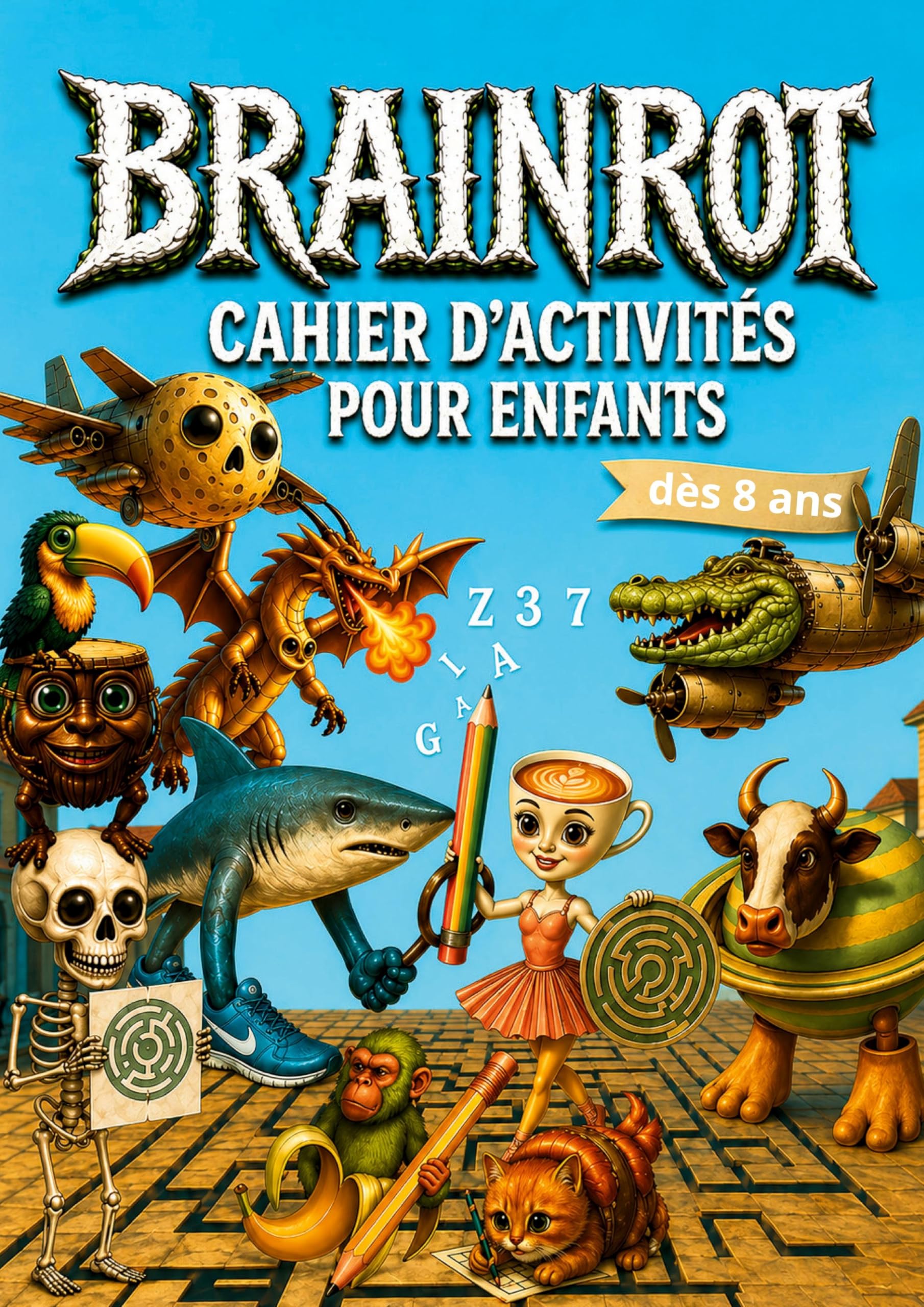 Brainrot: Cahier d'activités pour enfants dès 8 ans.: Le livre interactif le plus déjanté: dessins, jeux et fun sans écran!