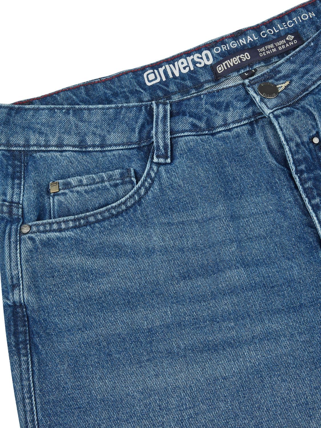riverso Jeans Shorts Herren Loose Fit RIVAshton Kurze Hosen Shorts Sommer