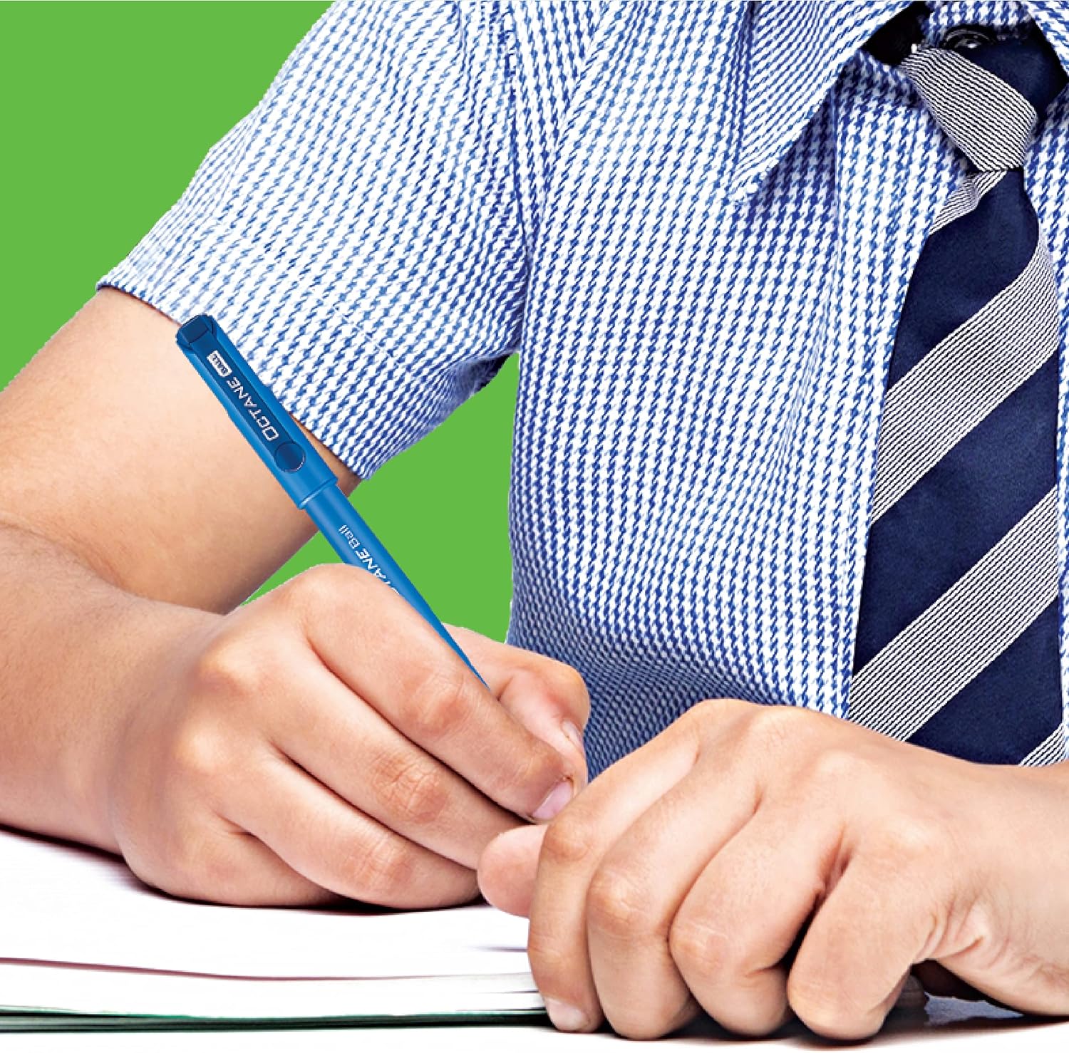 Classmate Octane- Blue Ball Pens (Pack of 10) | Smooth & Fast Writing Ball Pens | Comfortable to hold & write|School & Office Stationery|Work from home essentials