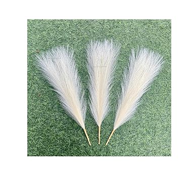 SPHINX Artificial Pampas Grass, 41cm Faux Pampas, Fluffy, Perfect for Diwali Decor, Housewarming Gifts, Wedding Arches, Home & Office Decoration- (3, Ivory)