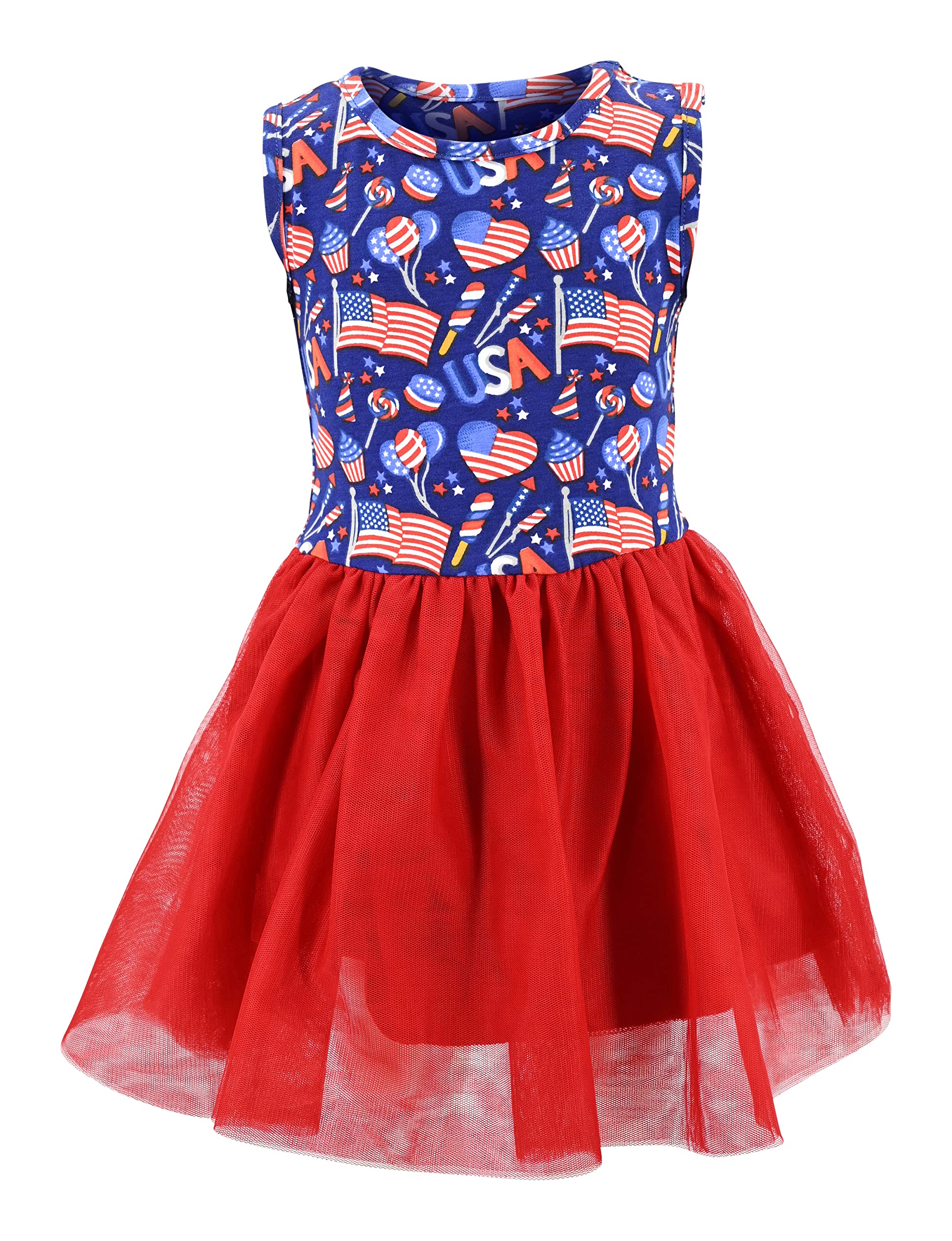 Girls Sleeveless Tulle Toddler Tutu Dress for Girls