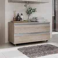 Gabinete Joia 80cm 02 Gavetas Madeirado Inteiro