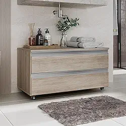 Gabinete Joia 80cm 02 Gavetas Madeirado Inteiro