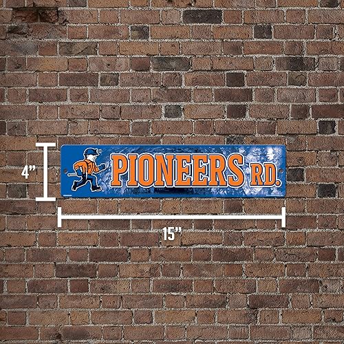 Vista 364 de Rico Industries Letrero de plástico de la NCAA de plástico de 4 x 16 pulgadas Alternativo