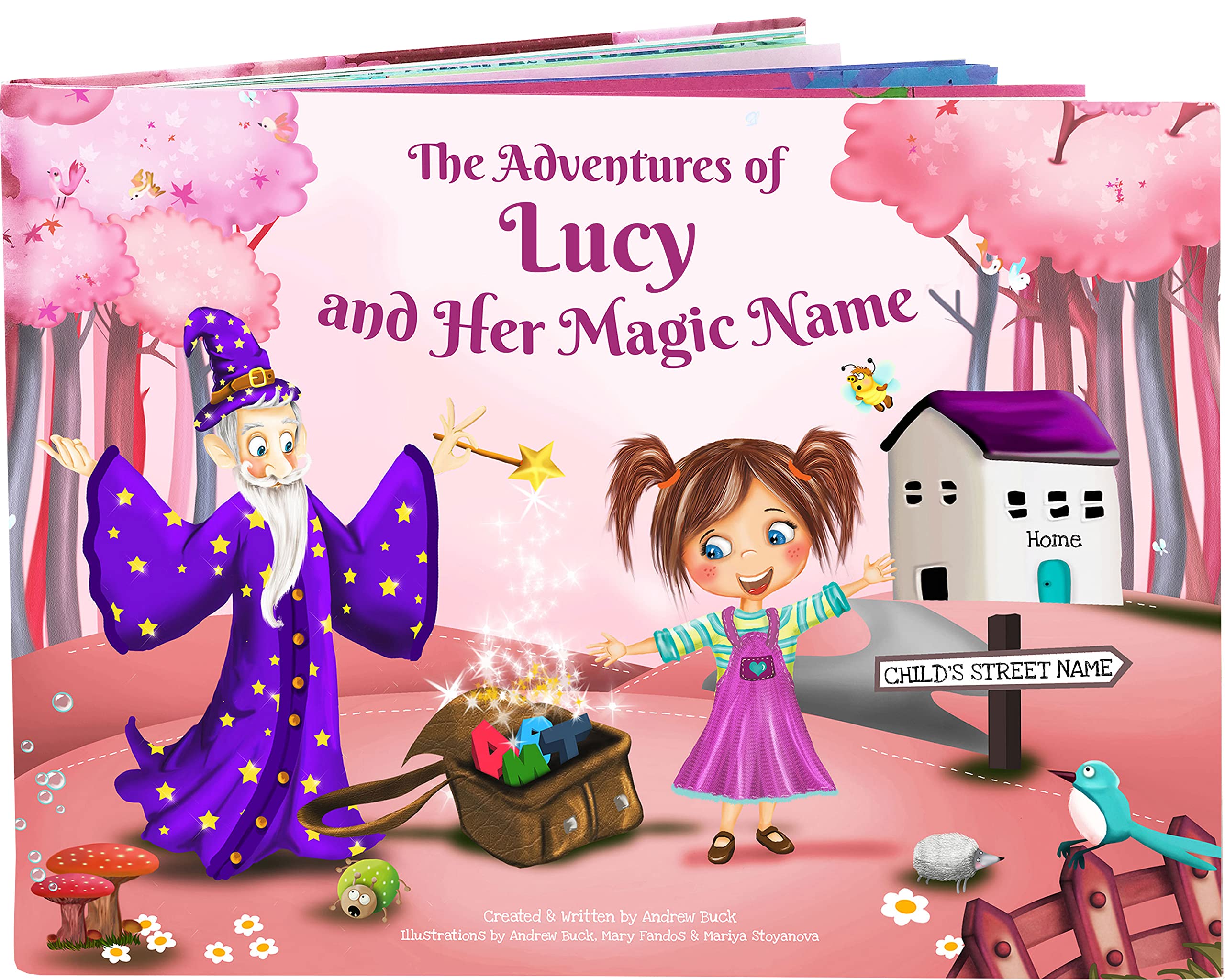 Personalised Story Book For Girls, A Wondrous Adventure Book That Uses The Letters Of the Child's Name To Create The Magical Story