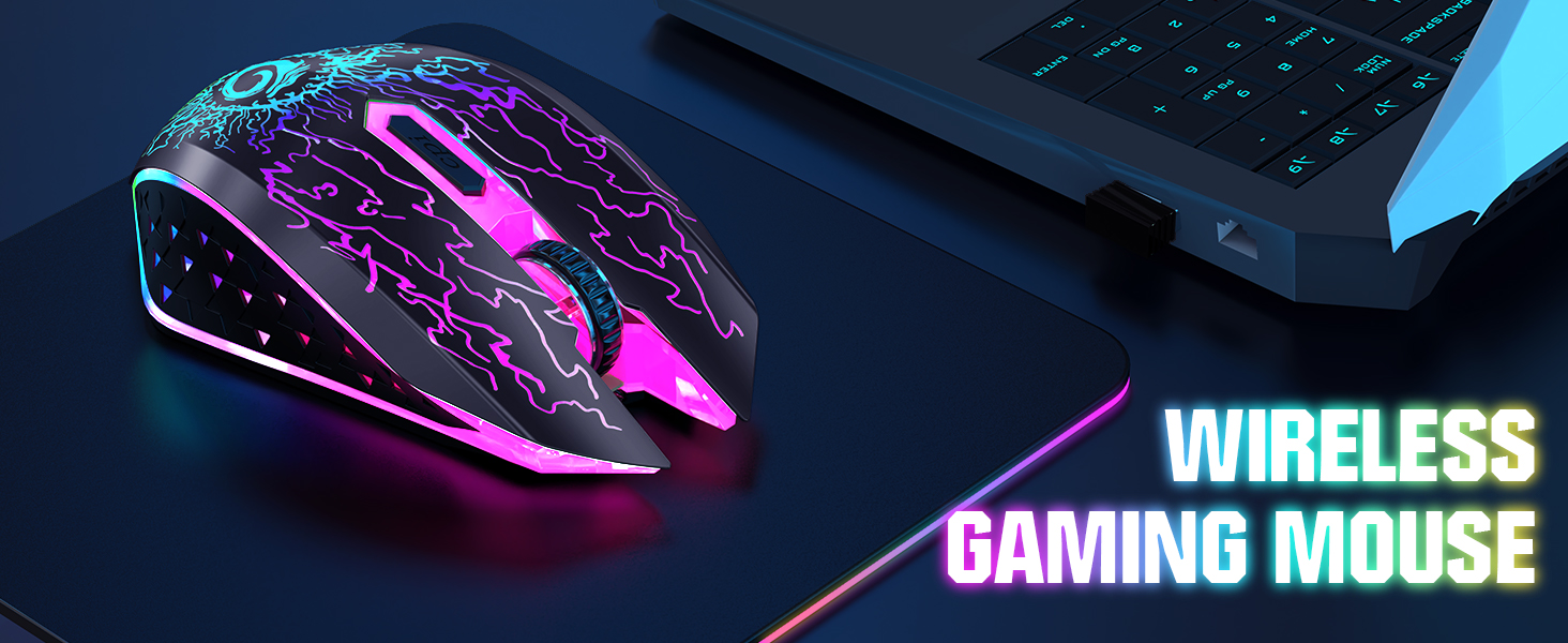 Amazon.com: VersionTECH. Wireless Gaming Mouse, Rechargeable