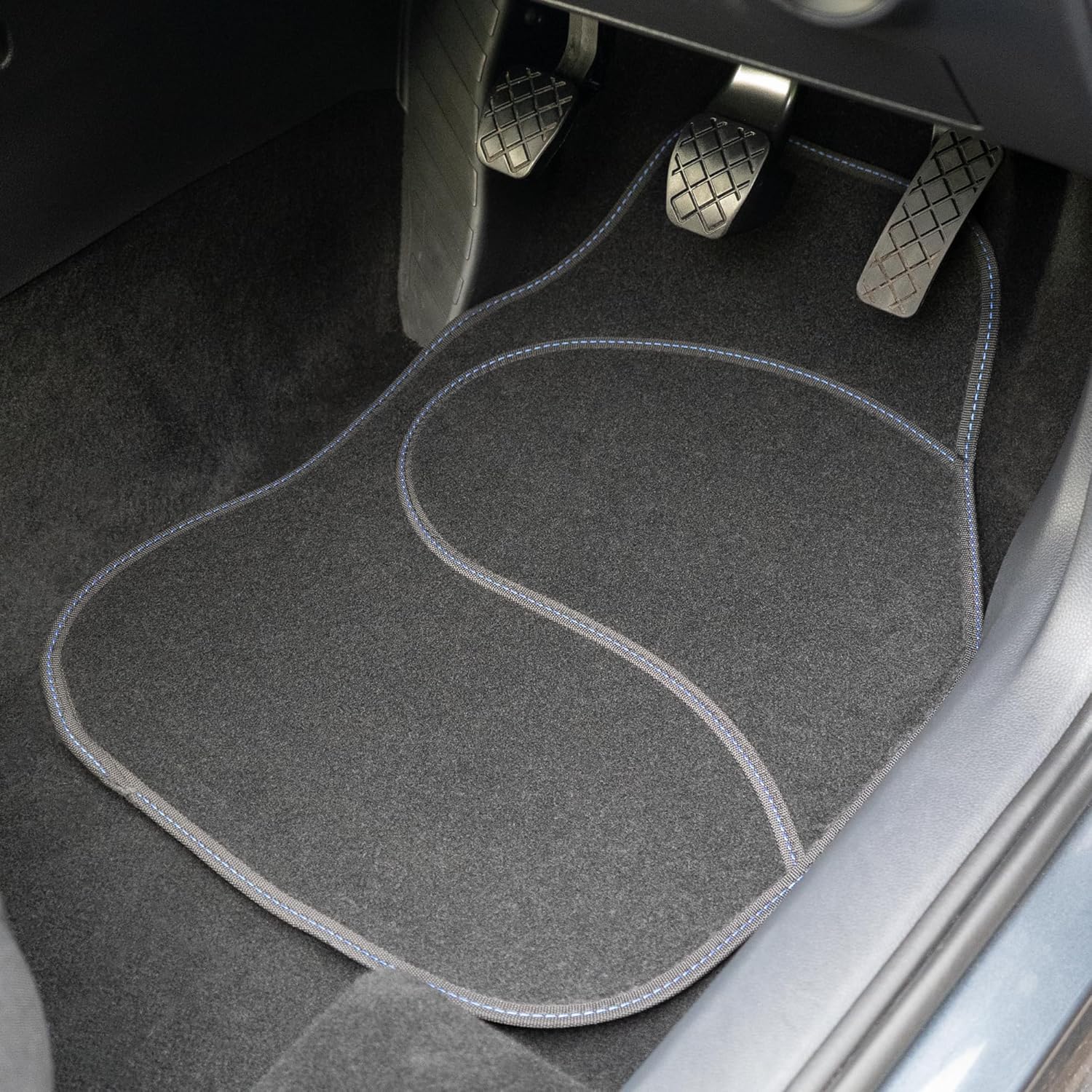 Sakura SS5457 Car Carpet Mats, Dark Blue, Paisley, Set of 4