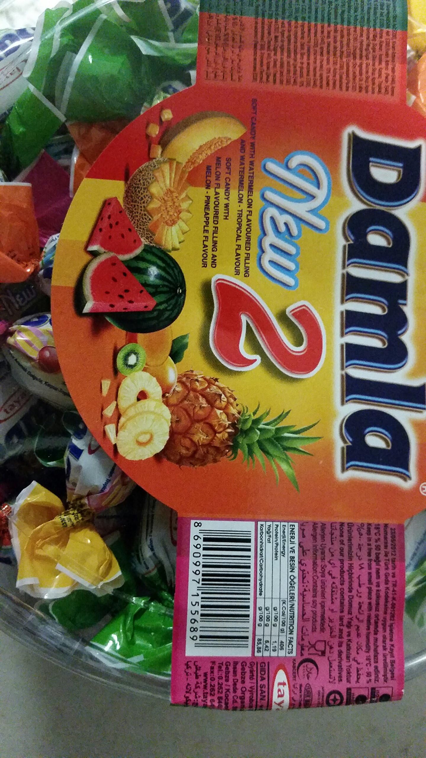 Damla New 2 Soft Candy with fruit -Assortment