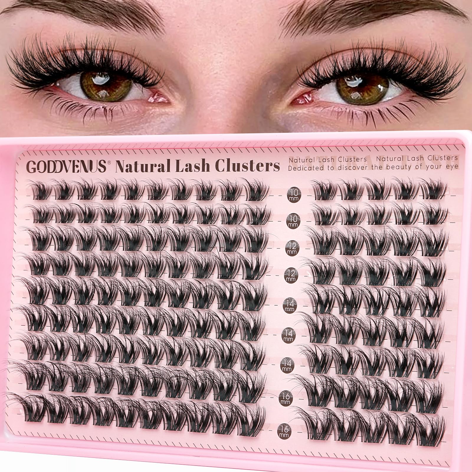 Goddvenus Lash Clusters: DIY Eyelashes - Natural Look -30 Goddvenus Lash Clusters: DIY Eyelashes - Natural Look -30