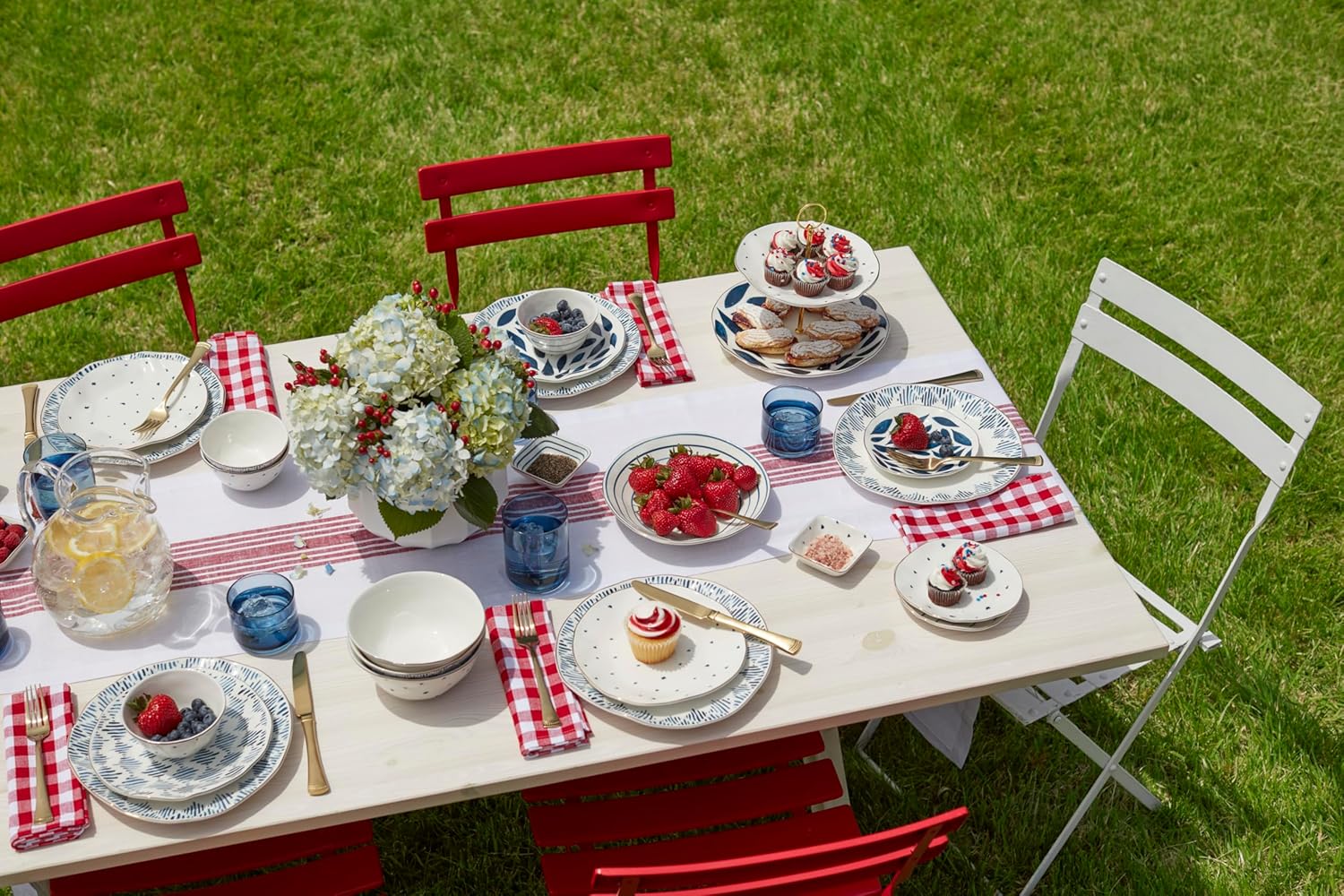 Lenox Blue Bay 12-Piece Dessert Set, 10.30 LB