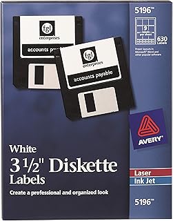 AVE5196 - Avery Laser/Inkjet 3.5in Diskette Labels