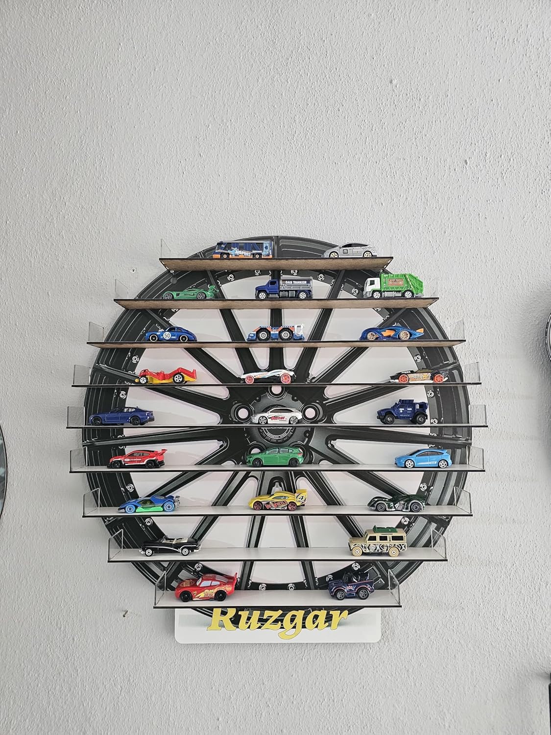 Customizable Model car Stand with Wheel Theme
