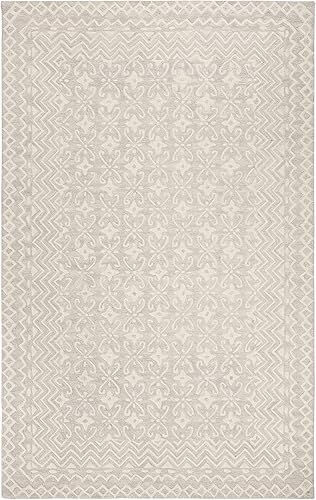 Safavieh Blossom Collection BLM114M - Alfombra de lana hecha a mano de 10 x 14 pies, azulmarfil