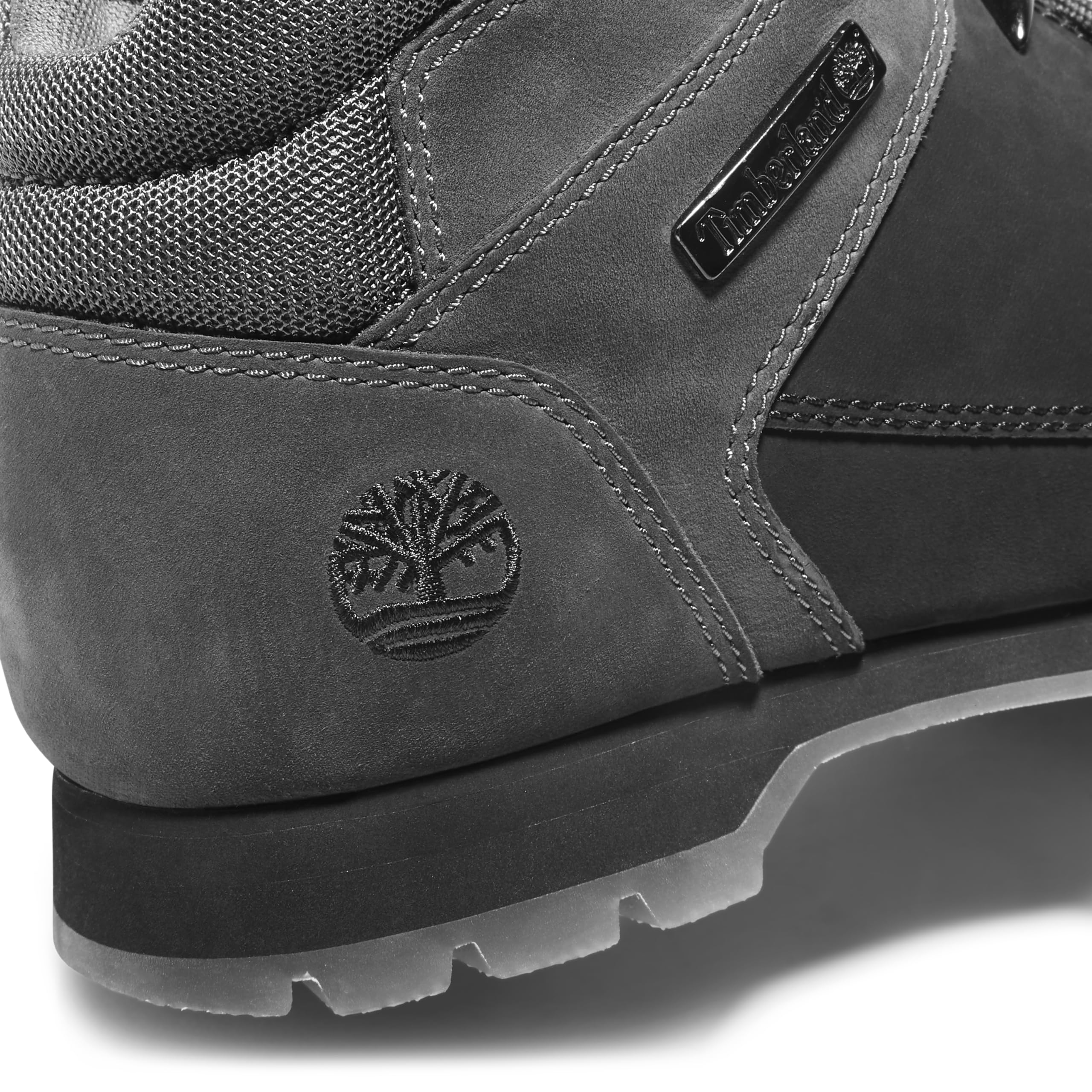 Timberland Men's Euro Sprint Hiker, Black Nubuck with Dark Grey, 13 Medium