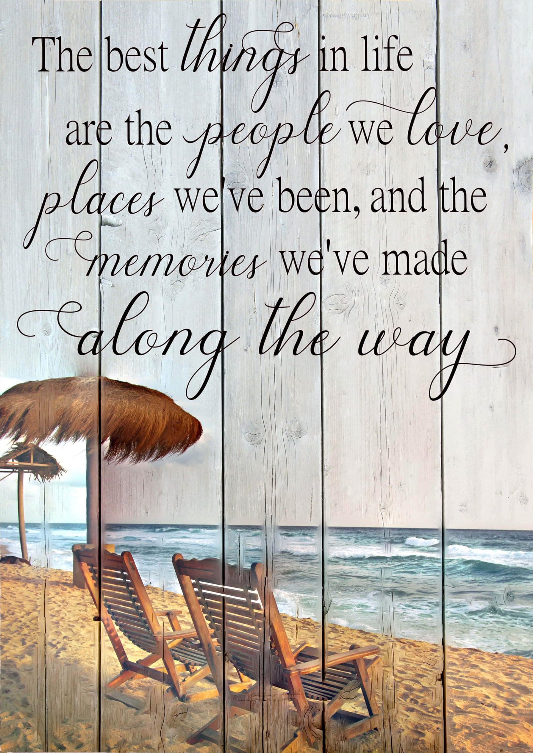 ACDOET Beach The Best Things In Life Metal Tin Retro Sign Wall Decor for Home Cafes Office Store Pubs Club Sign Gift Plaque Aluminum Sign 8x12 Inch