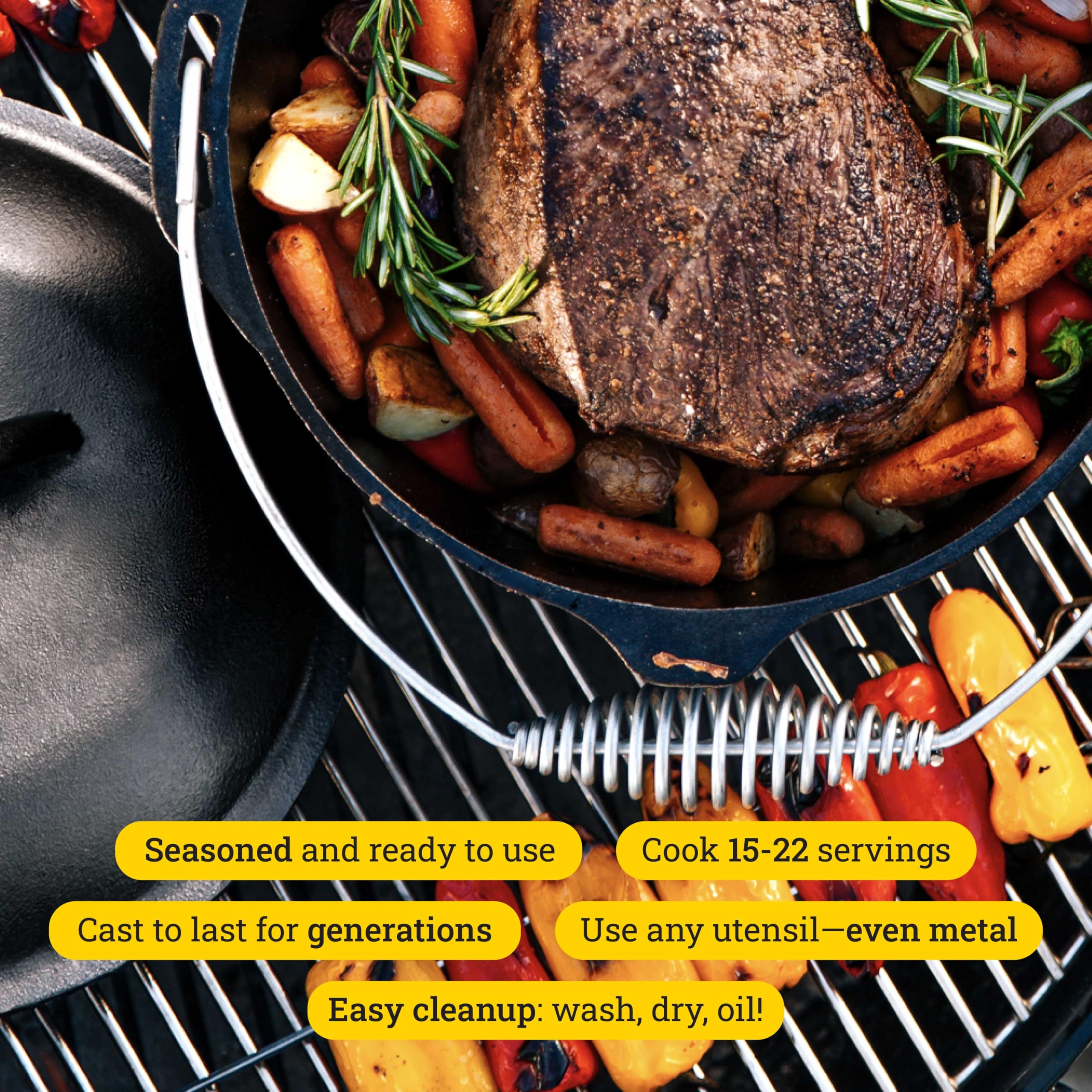 ロッジ（LODGE）/収納・キャリー・その他グッズ ロッジ キッチンオーヴン13−1／4インチ L12DO3 Amazon.co.jp: LODGE(ロッジ) ダッチオーブン L12DO3 13-1/4インチ