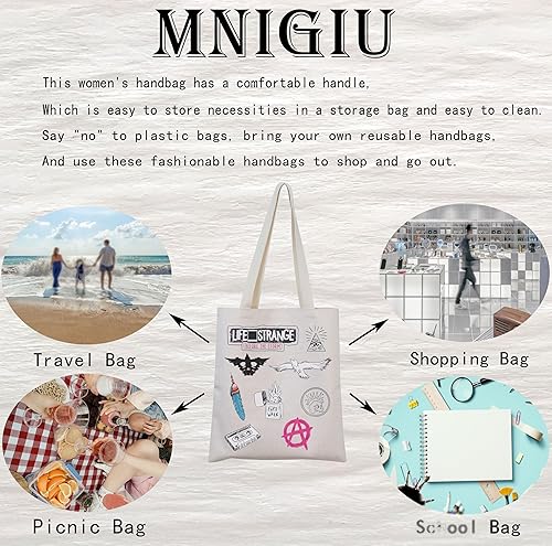 Miniatura 6 de MNIGIU Life Is Strange - Bolsa de mano Life Is Strange Merch Life Is Strange para fanáticos, regalo para amantes de Chloe Max