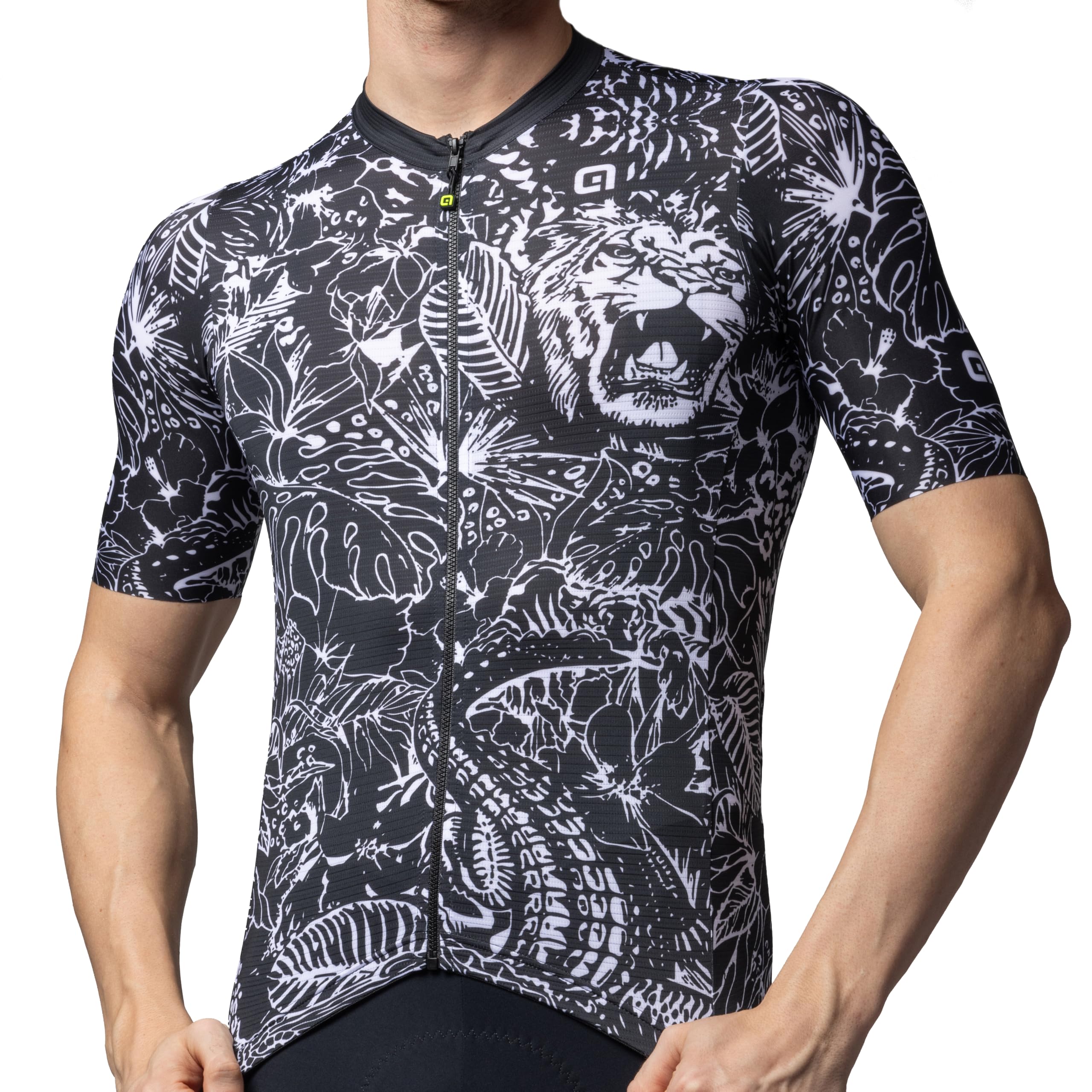 Ale Black Safari Pragma Short Sleeve Cycling Jersey Size 30