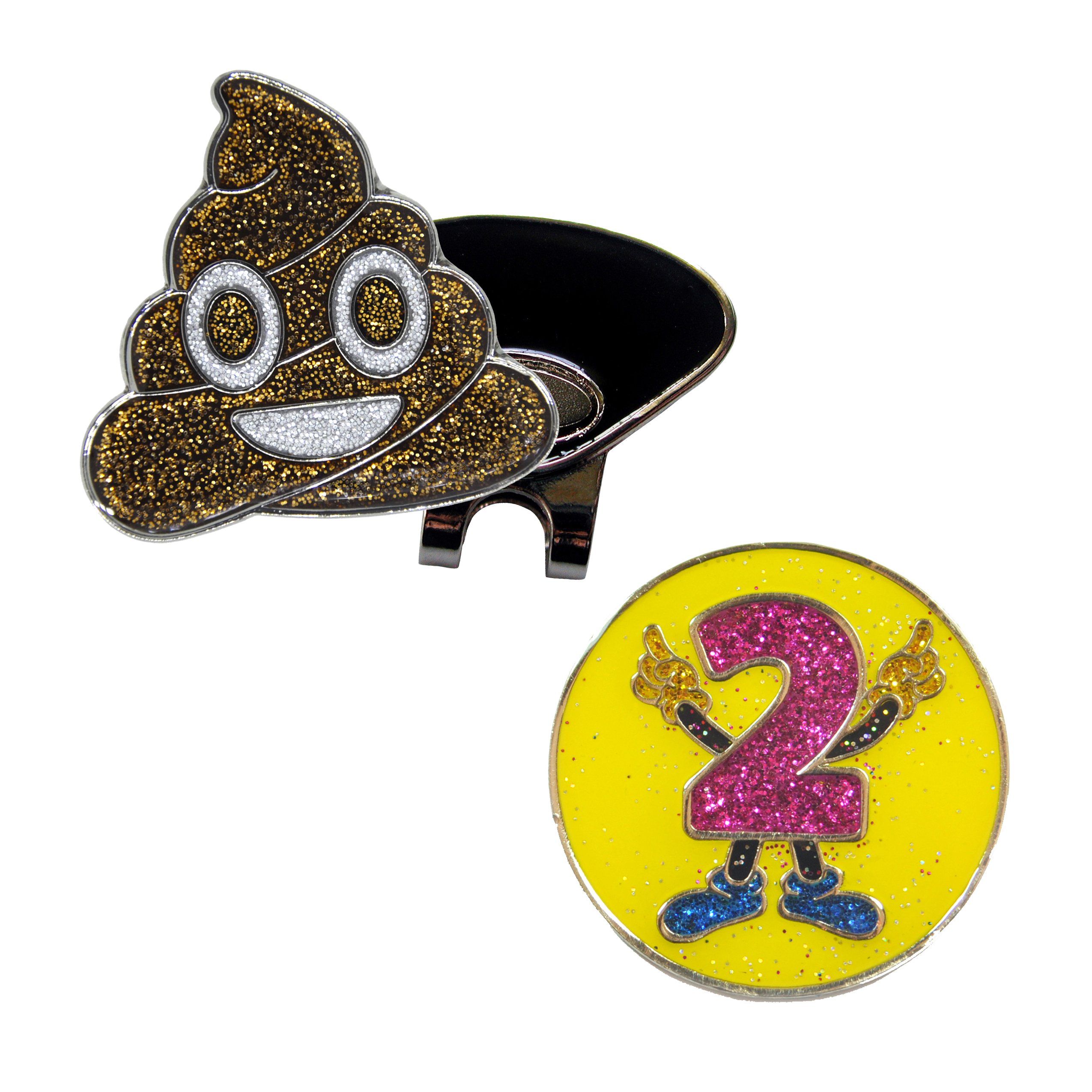 Amazon.com : Navika Emoji Oh $h!t (Poop) and Two Glitzy Ball