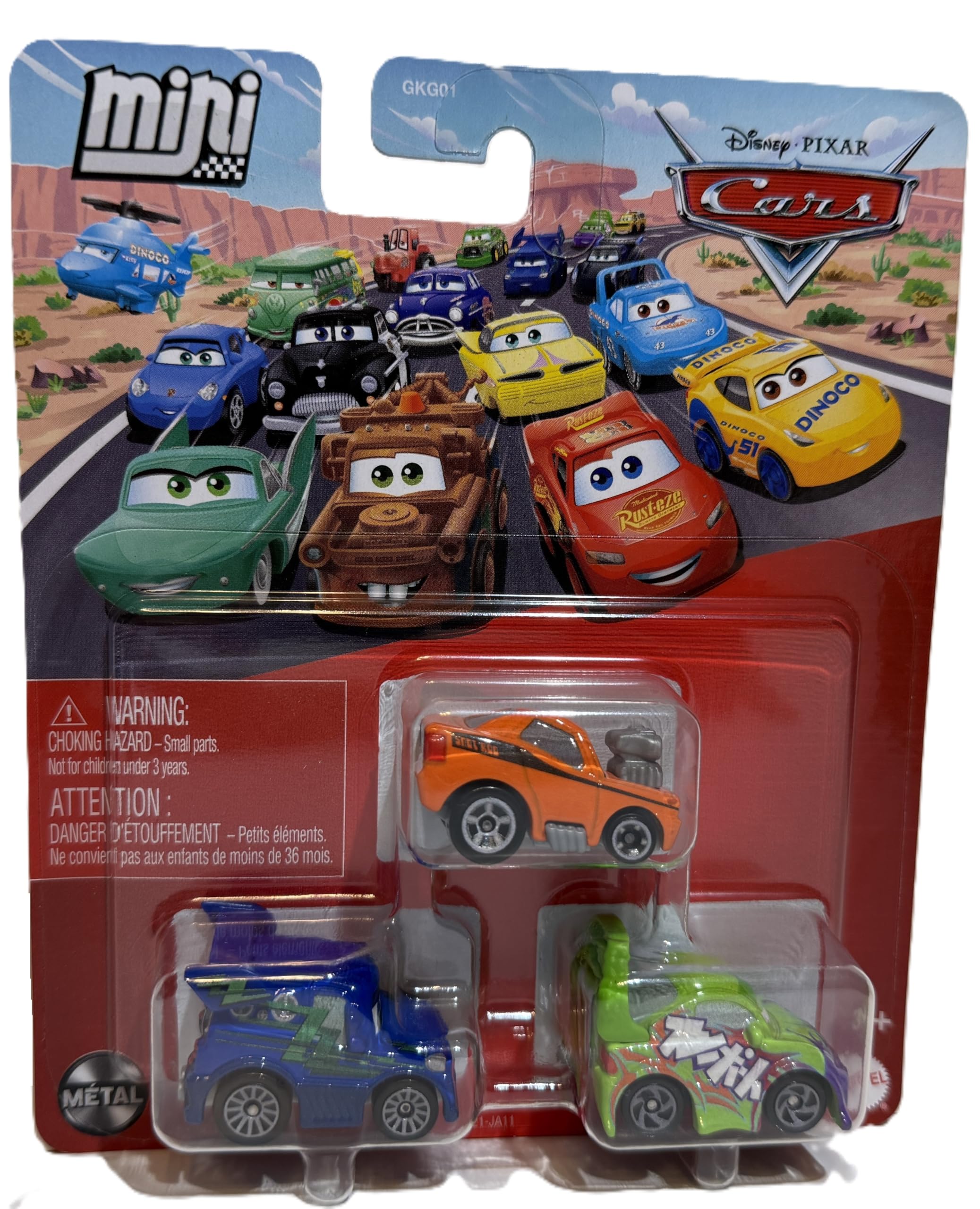 Amazon.com: Mattel Cars 3 Mini Racers DJ Snot Rod and Wingo