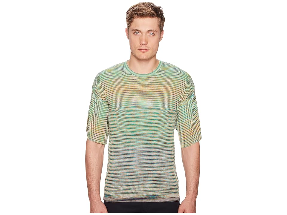 

Missoni Oversized Pima Cotton T-Shirt (Green) Men's T Shirt