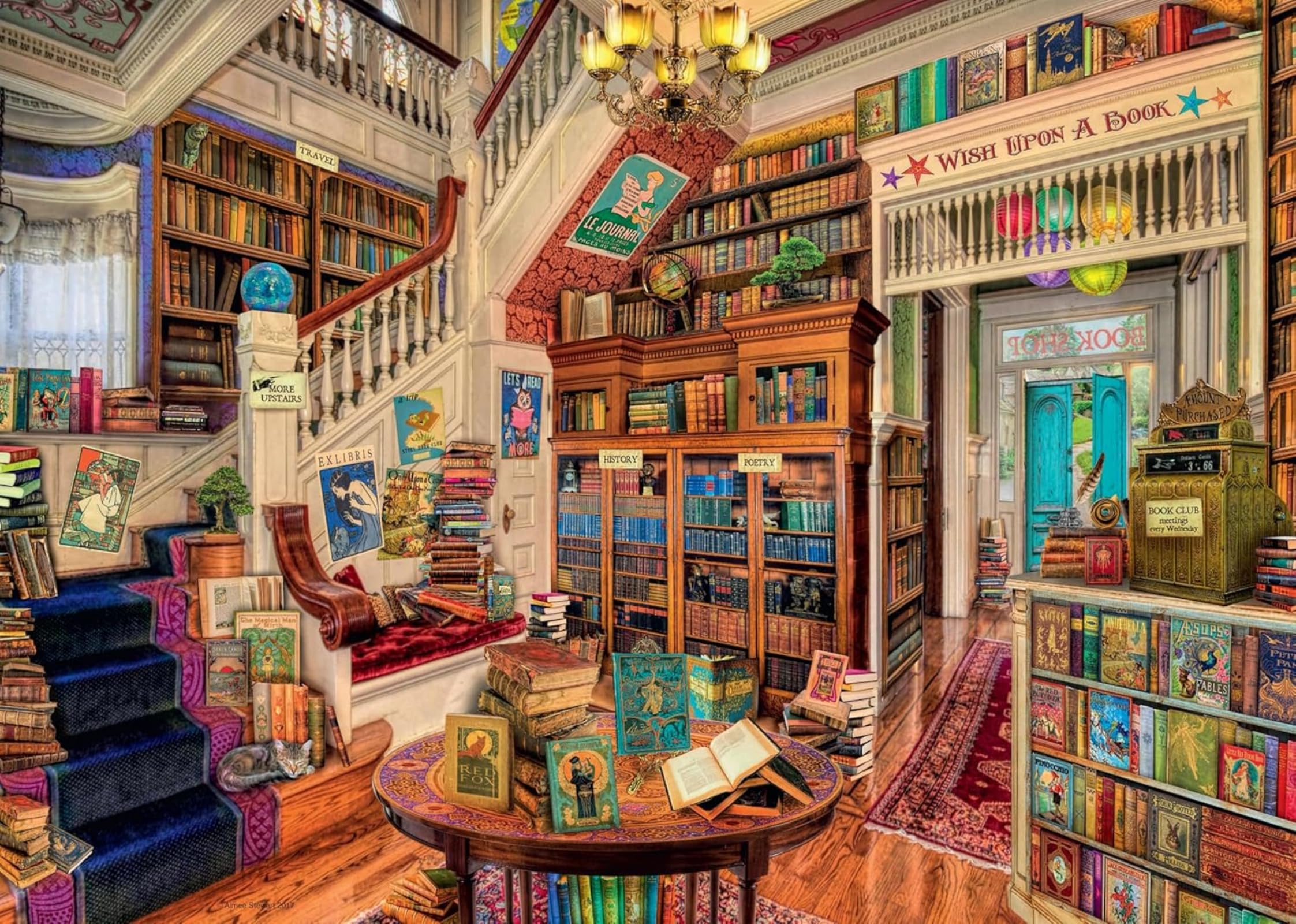 The Fantasy Bookshop 1000 Piece Jigsaw Puzzle