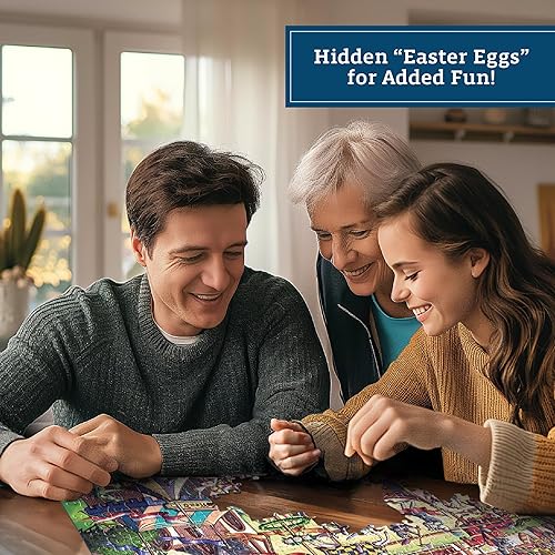 Miniatura 5 de Boardwalk Puzzles Renaissance Fair - Rompecabezas de 500 piezas para adultos, fabricado en Estados Unidos