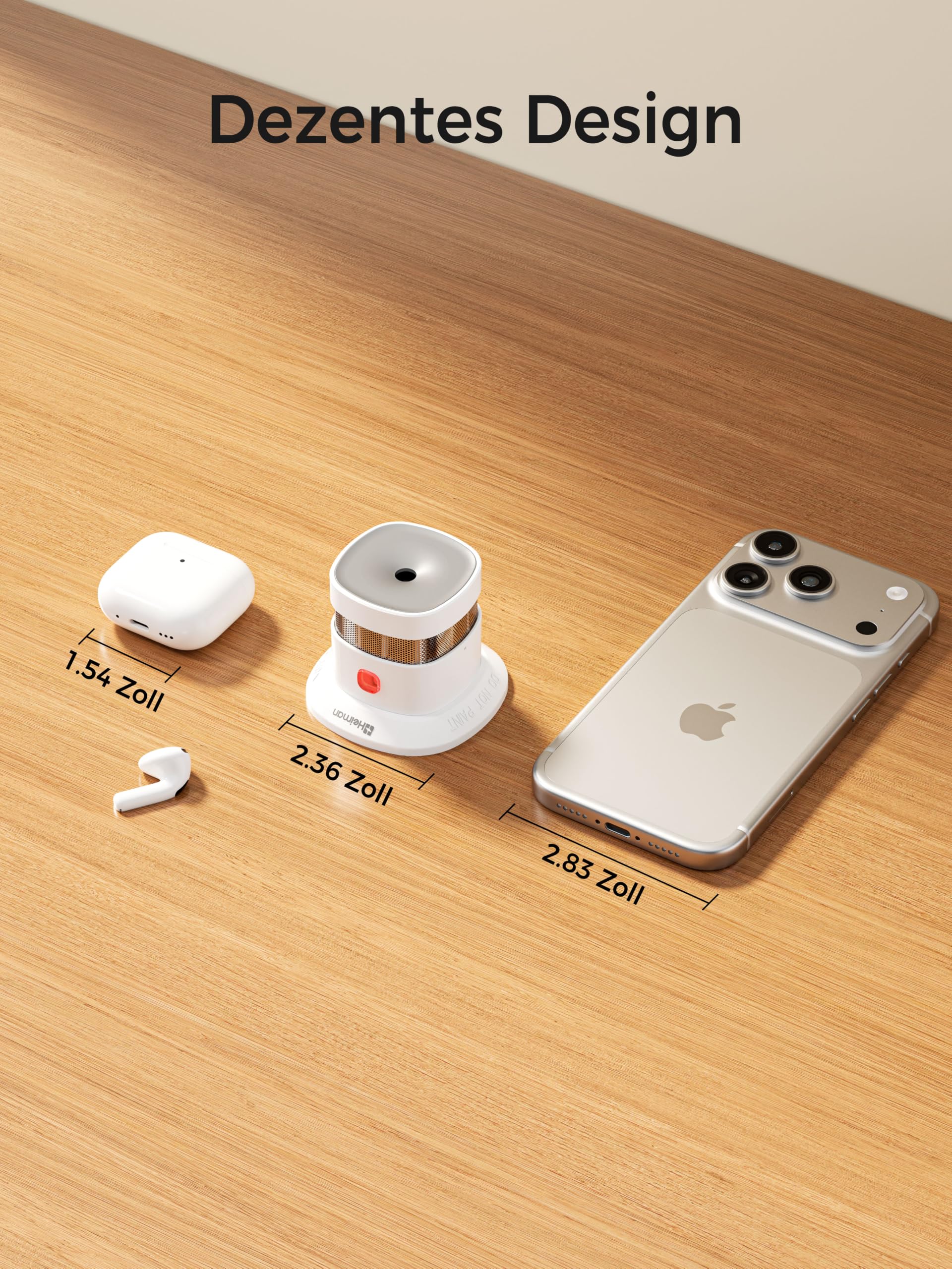 Heiman Smart Zigbee Rauchmelder HS1SA-E Plus, 3 Stück | Smart für Home Assistant ZHA & Z2M, Zigbee 3.0 Hub erforderlich, 5 Jahre austauschbare Batterie, Mit Magnethalterung
