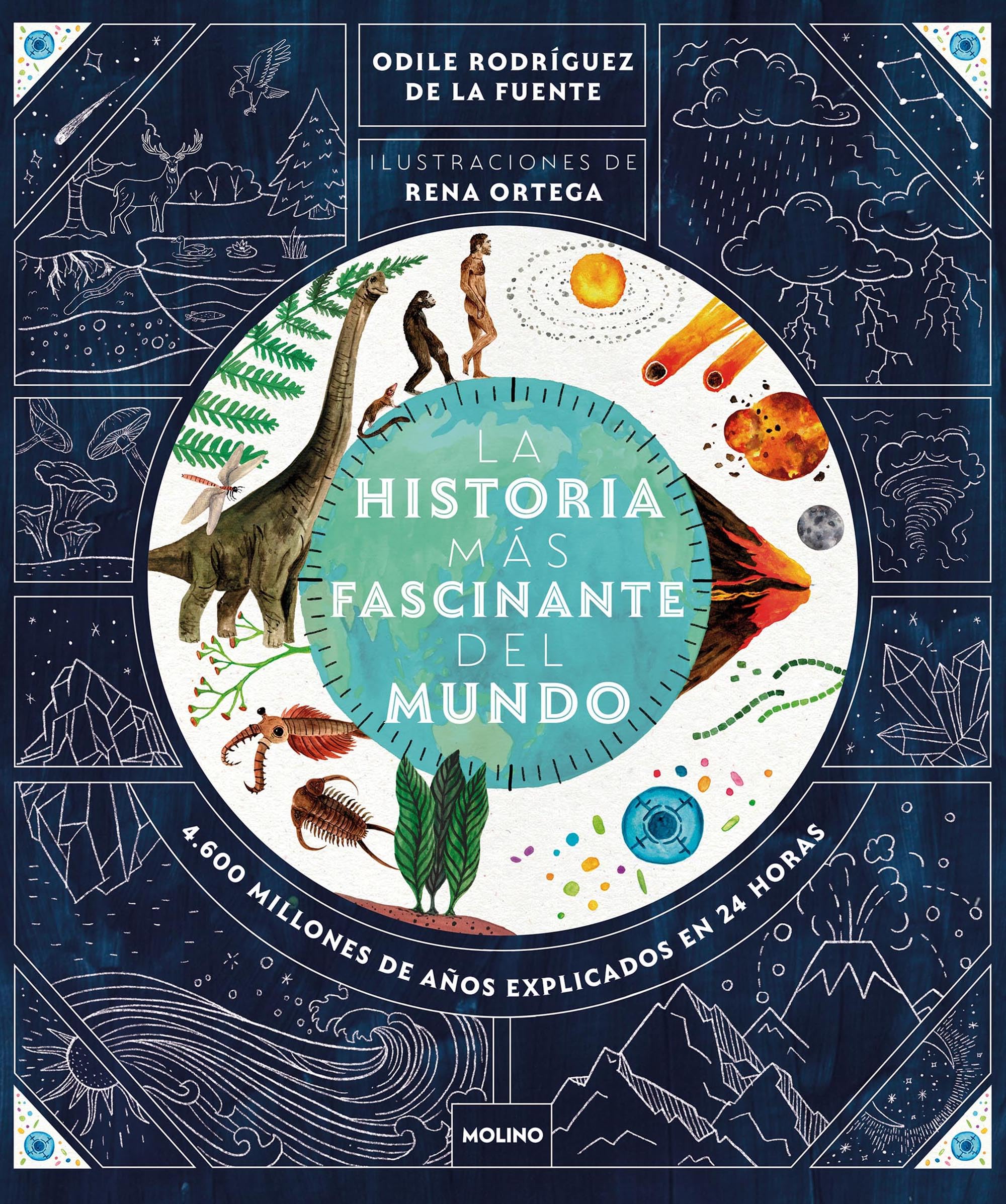 La historia más fascinante del mundo: Historia de la tierra comprimida en un reloj (No ficción infantil)