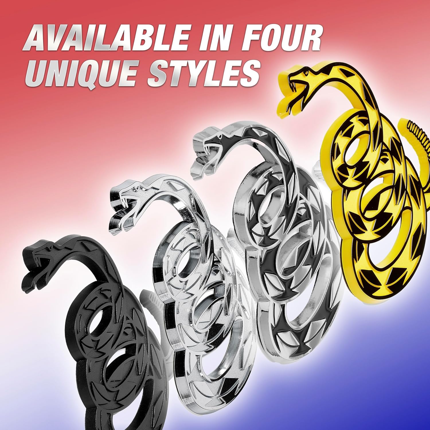 Don't Tread On Me Metal Auto Emblem by Revolution Car Badges - Gadsden Flag Rattlesnake 3D Snake Badge - Premium Alternative to Bumper Stickers and Decals (Tactical Black) - Image 6