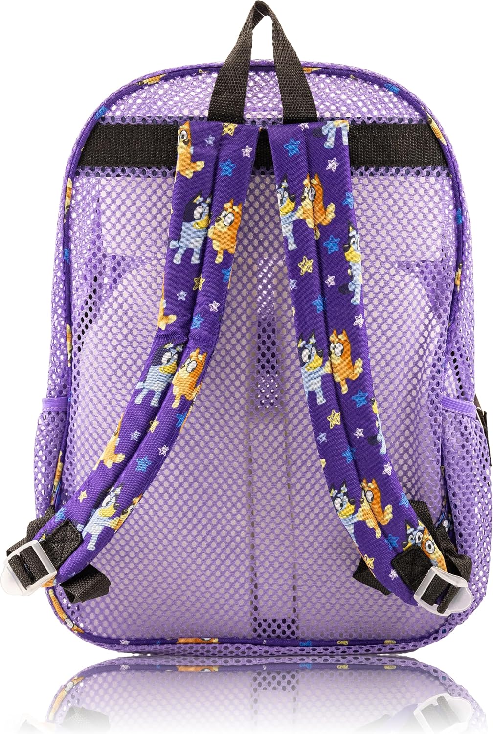 Bluey Backpack for Kids | Bluey and Bingo Bookbag for Girls, Boys, Unisex | Toddler Travel Bag, Mesh Cordura Lightweight Backpack | Ages 3+