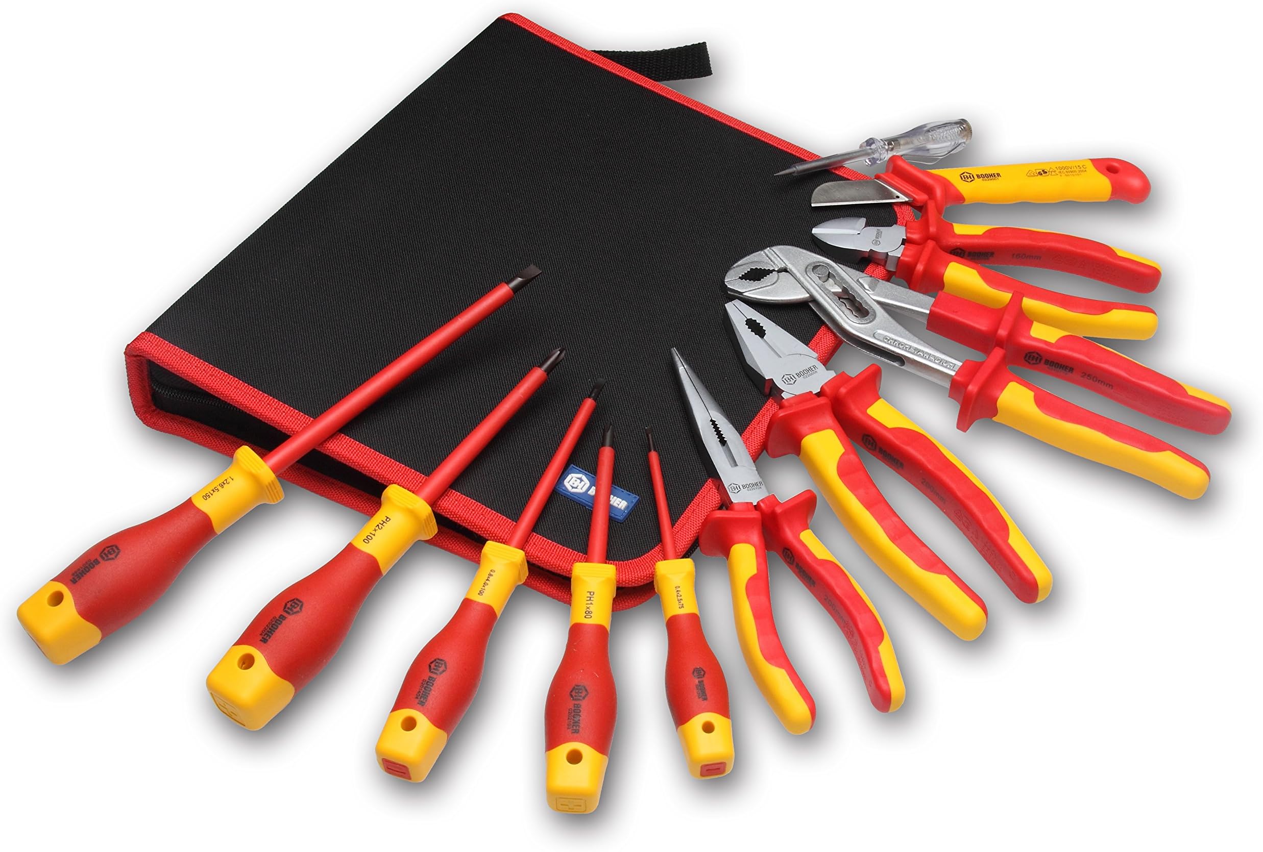 BOOHER 0200102 11-Piece 1000V Insulated Tools Set