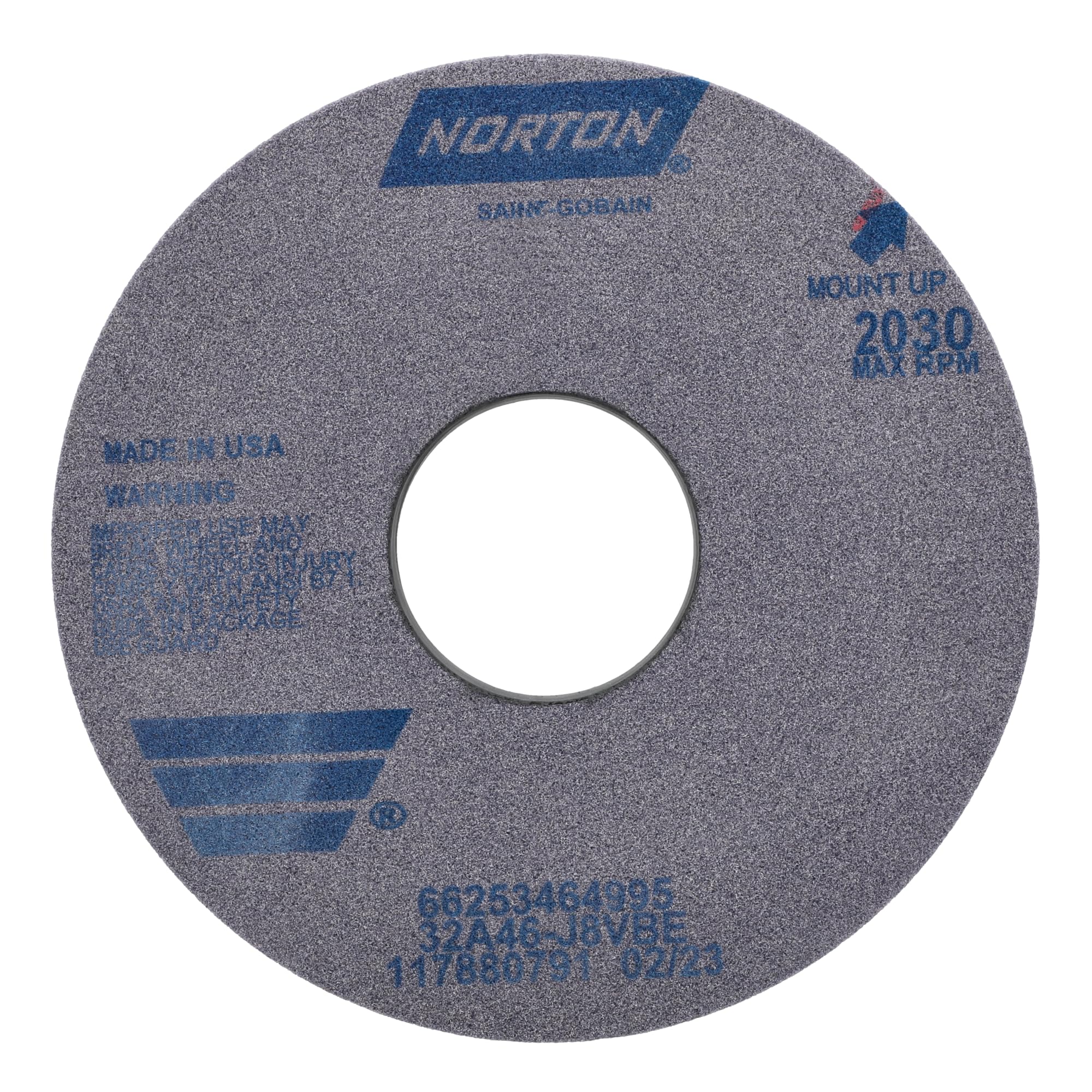 Norton 66253464995 Cylindrical Grinding Wheel,16x2x5,AO,46G