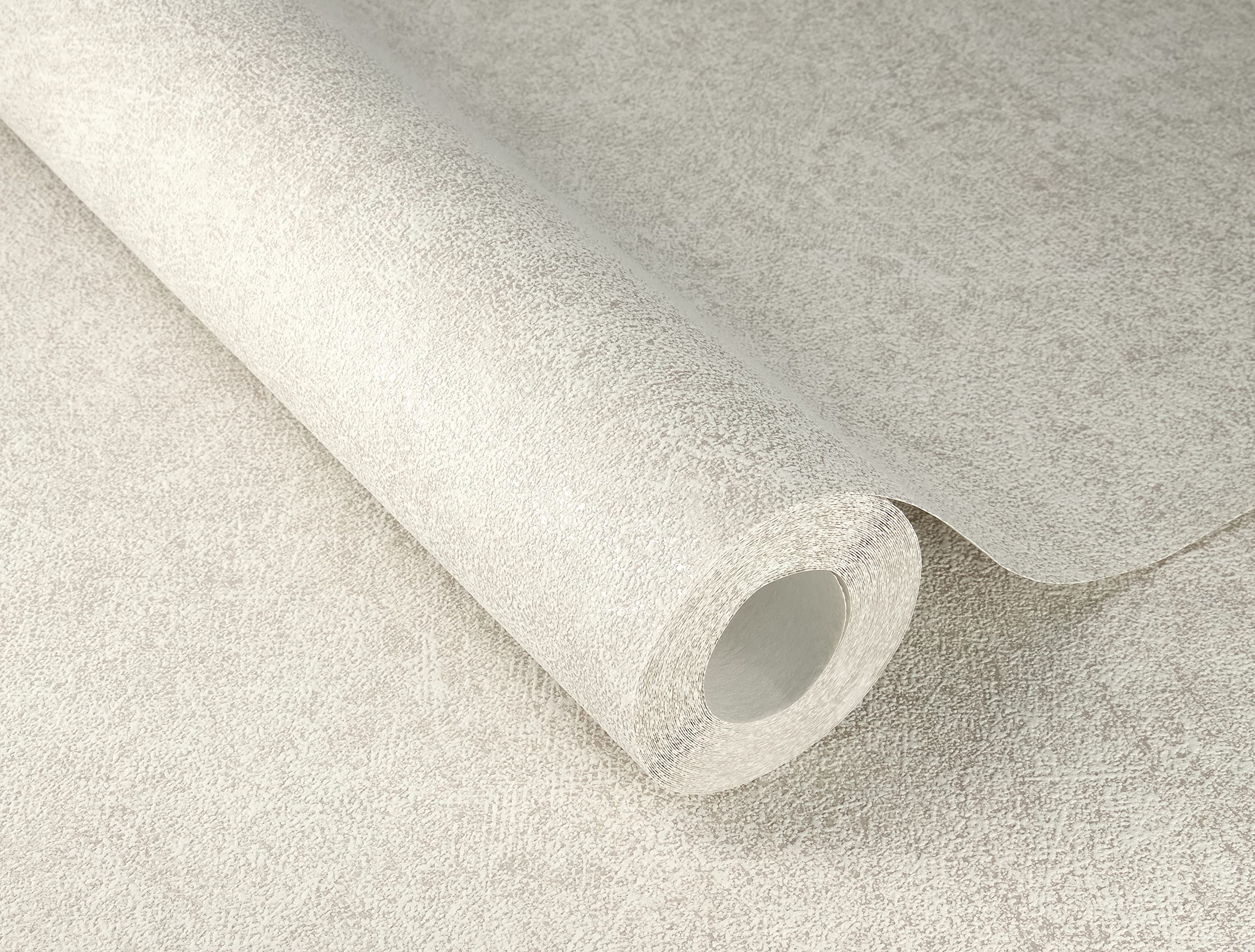 Rasch Wallpaper 699814 Plain Non-Woven Wallpaper with Light Plaster Look Concrete Look in Beige, 53 x 1005 cm - Image 2
