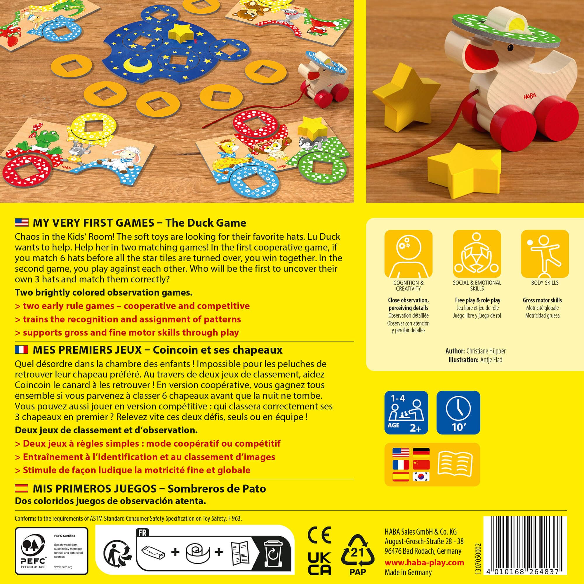 HABA My Very First Games Little Duck for Ages 2+